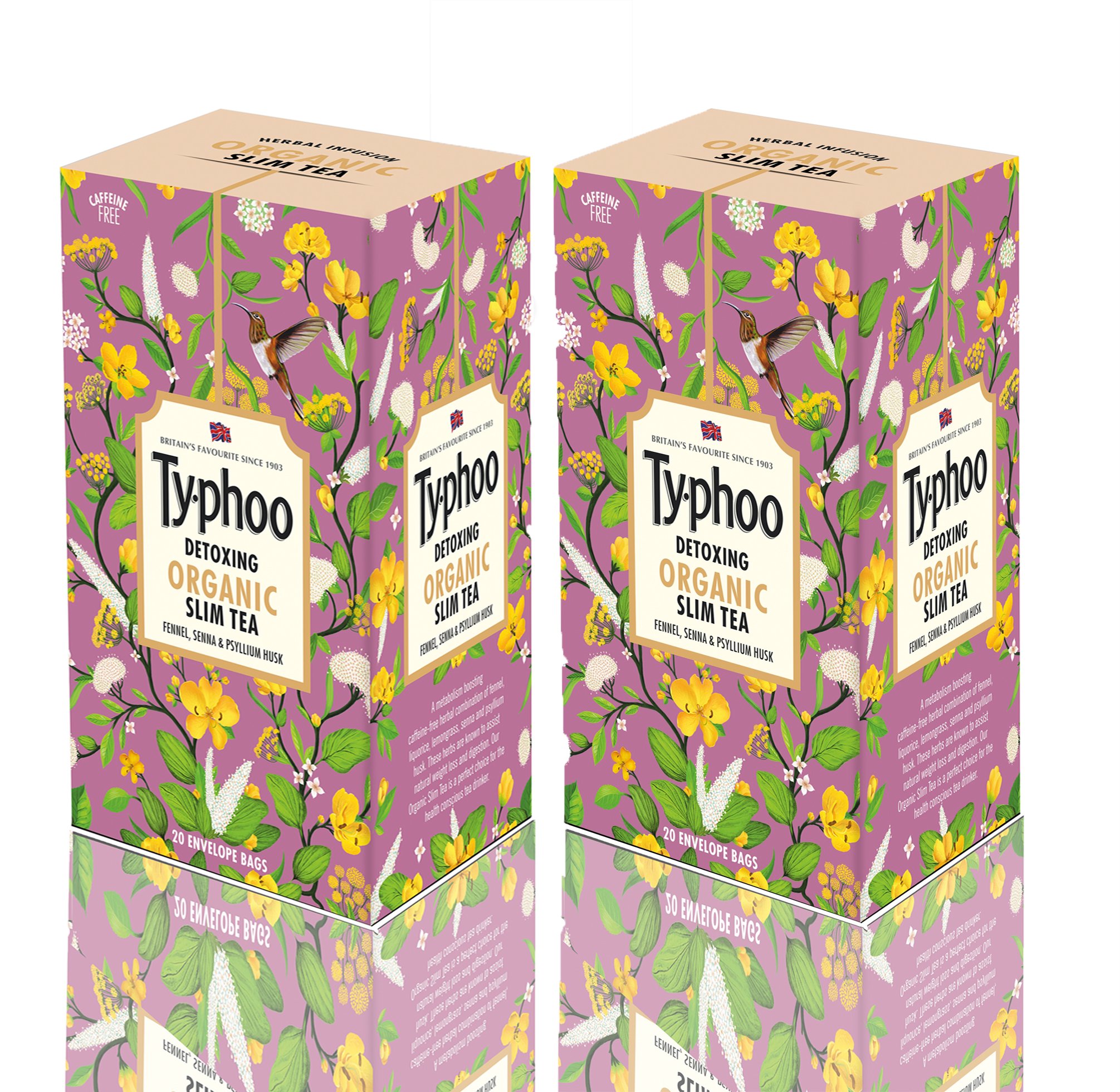 Typhoo Organic Herbal Infusion Slim Tea 20 Tea Bag Pack Of 2
