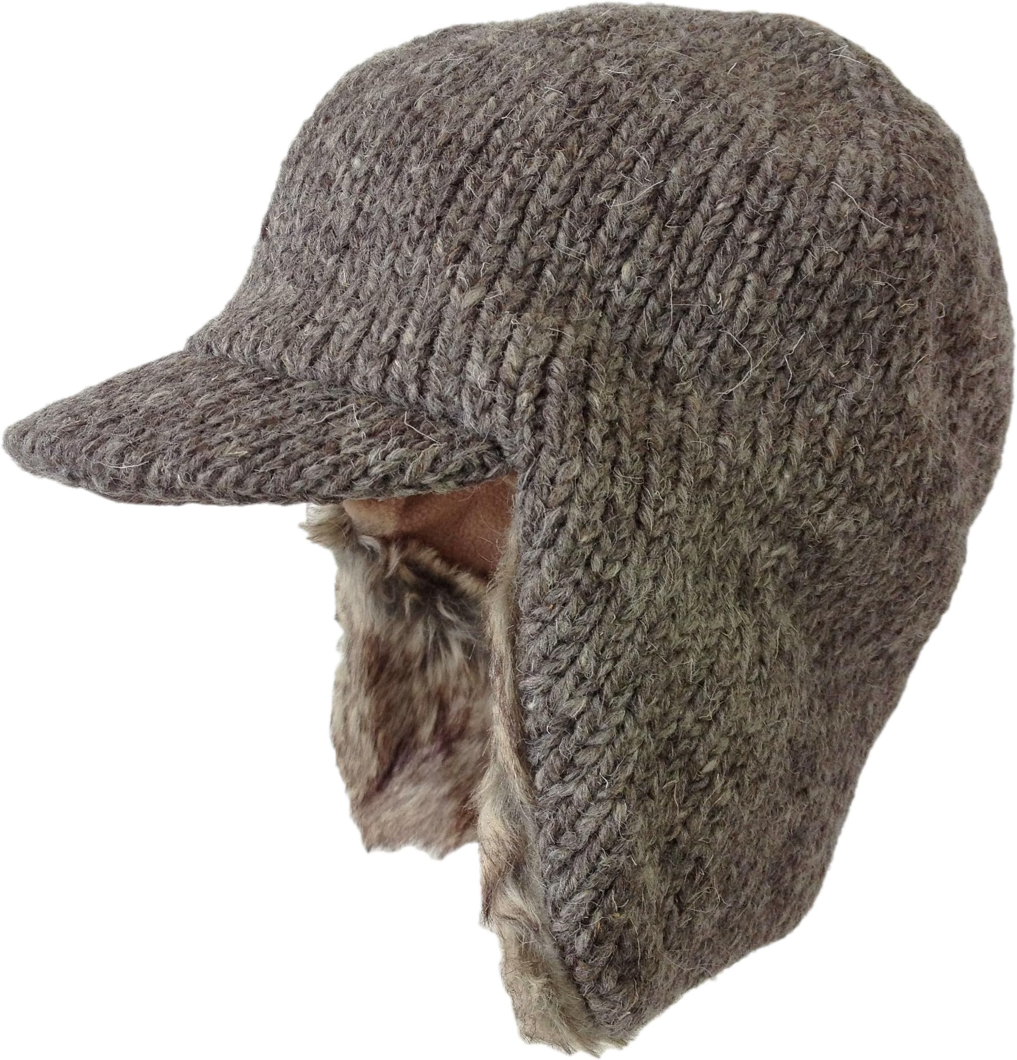 Nirvanna Designs CH87 Sherlock Visor with Fleece and Faux Fur