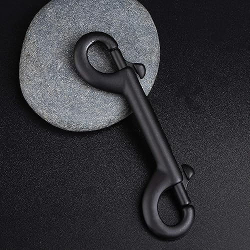 Miniatura 6 de 6 clips de gancho de buceo de doble extremo de grado marino, clip de gatillo de buceo, gran 4-1/2 pulgadas, 4.528 in, acero inoxidable 316