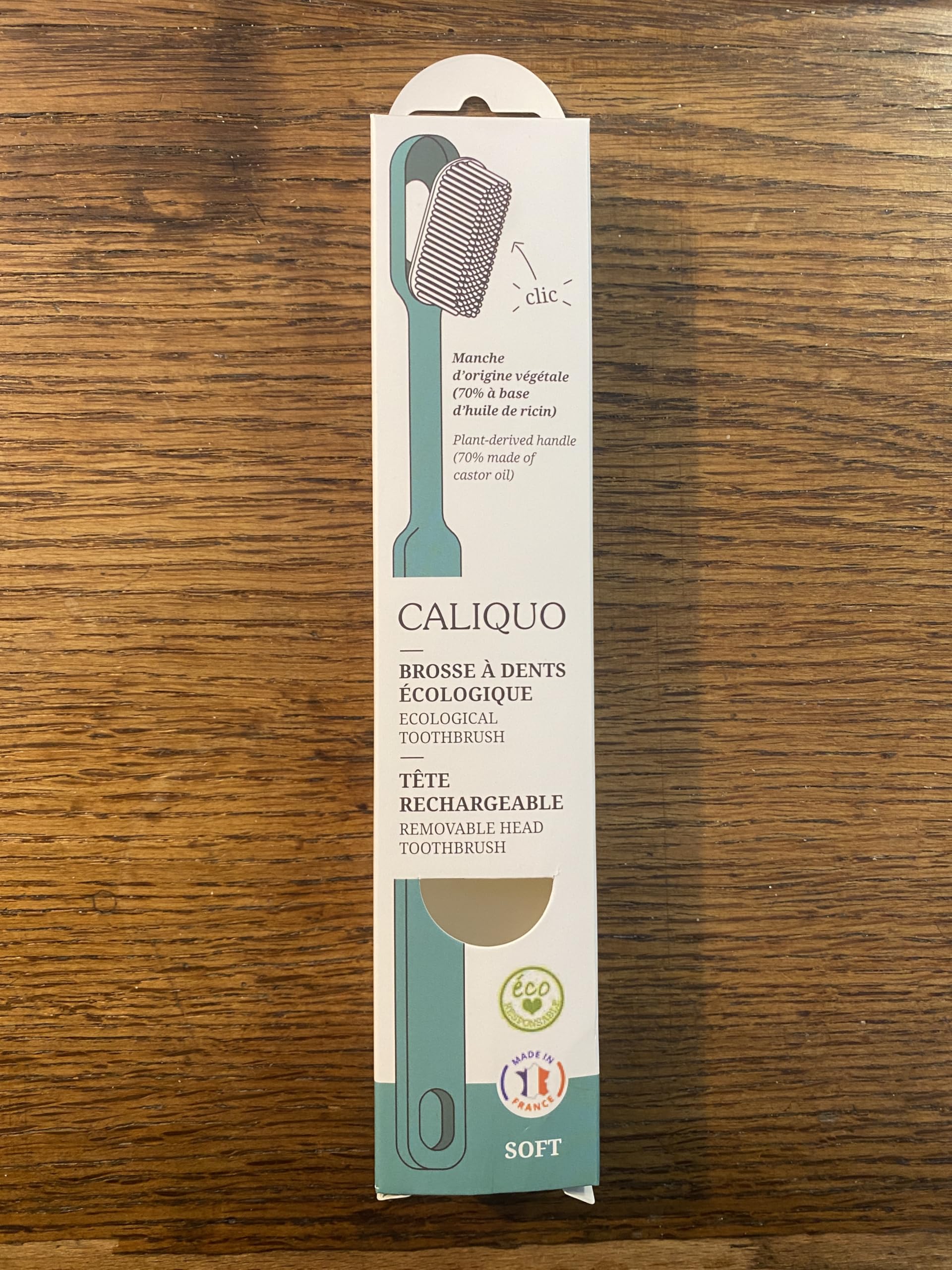 Pack Brosse à Dents Rechargeable : 1 Manche Bioplastique + 11 Recharges | Zéro Déchet, Têtes Interchangeables | Écologique | Fabriqué en France (TURQUOISE, MEDIUM)