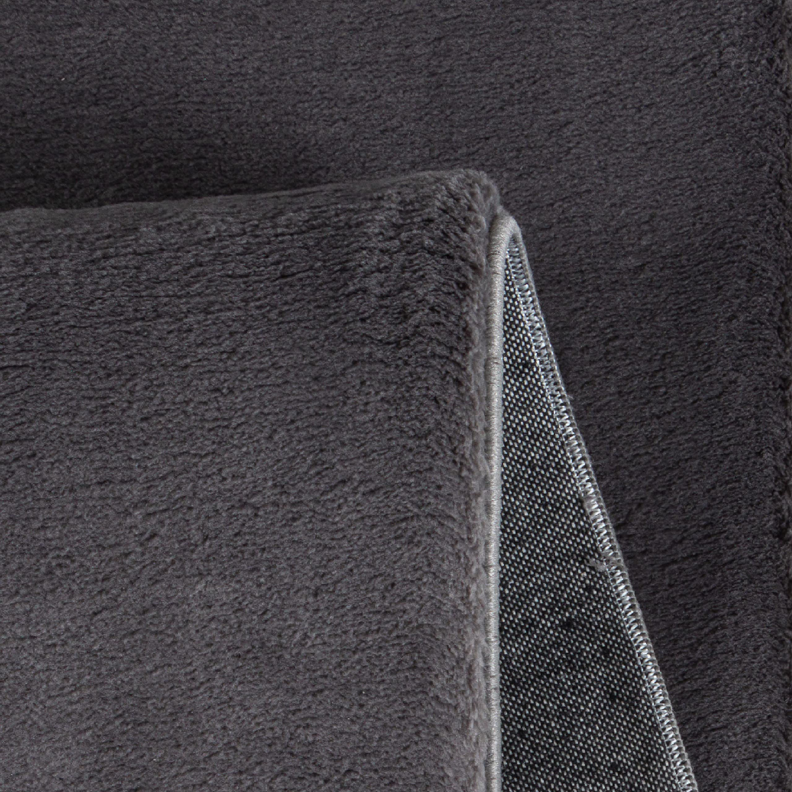 Teppich-Traum Alfombra de Diseño Oscuro por Salón | Suelo Radiante o.k. | en Antracita, 80x150 cm