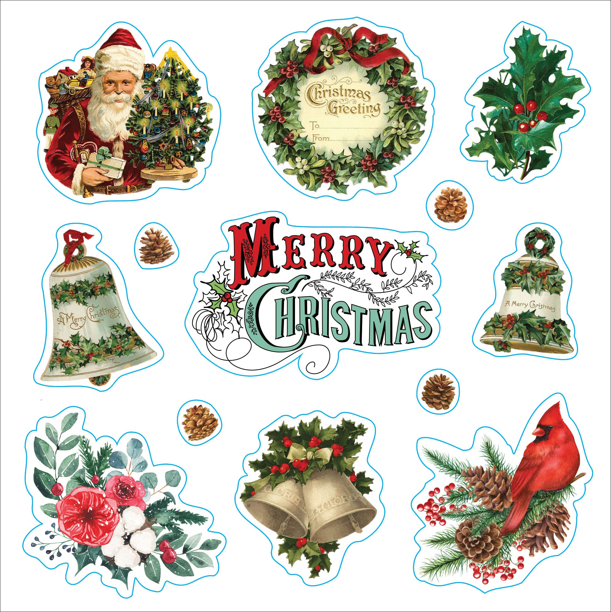 Merry & Bright Christmas!: A Festive Sticker Book