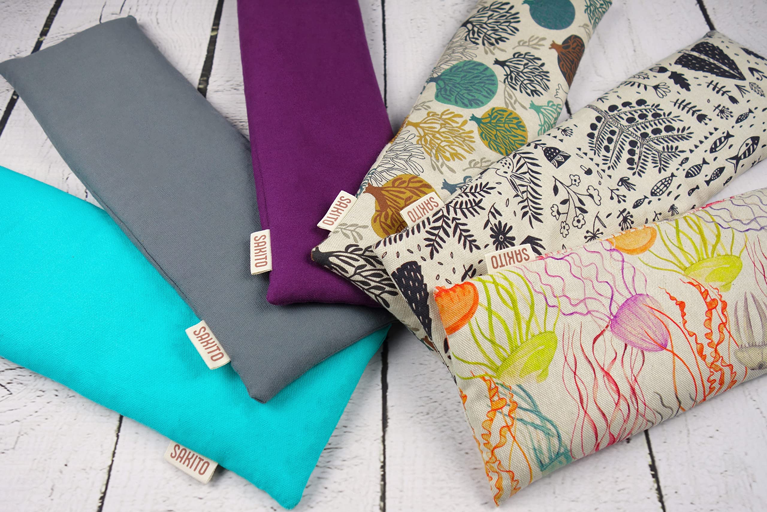 Saco Termico Microondas (43x12 cm) - Alivio Natural para Dolor Cervical, Lumbar y Menstrual, Uso en Calor o Frio - Gran Retencion de Calor - Muy duradero con Tela de Primera Calidad - Aroma a Lavanda