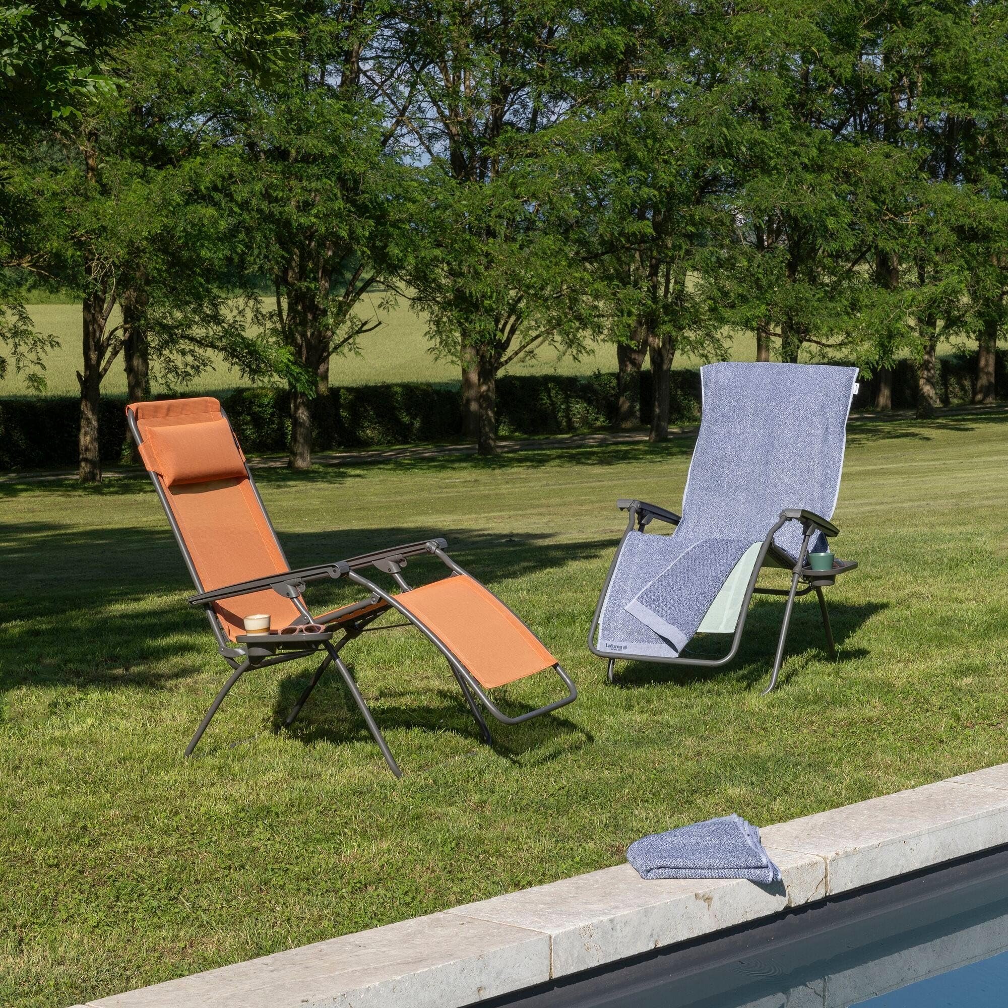 LAFUMA MOBILIER Ręcznik kąpielowy do leżanki, 100% bawełna, kolor: Iroise, LFM2972-9302