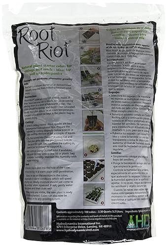 Miniatura 2 de Hydro Dynamics Tapones de raíz antidisturbios, 100 cubos