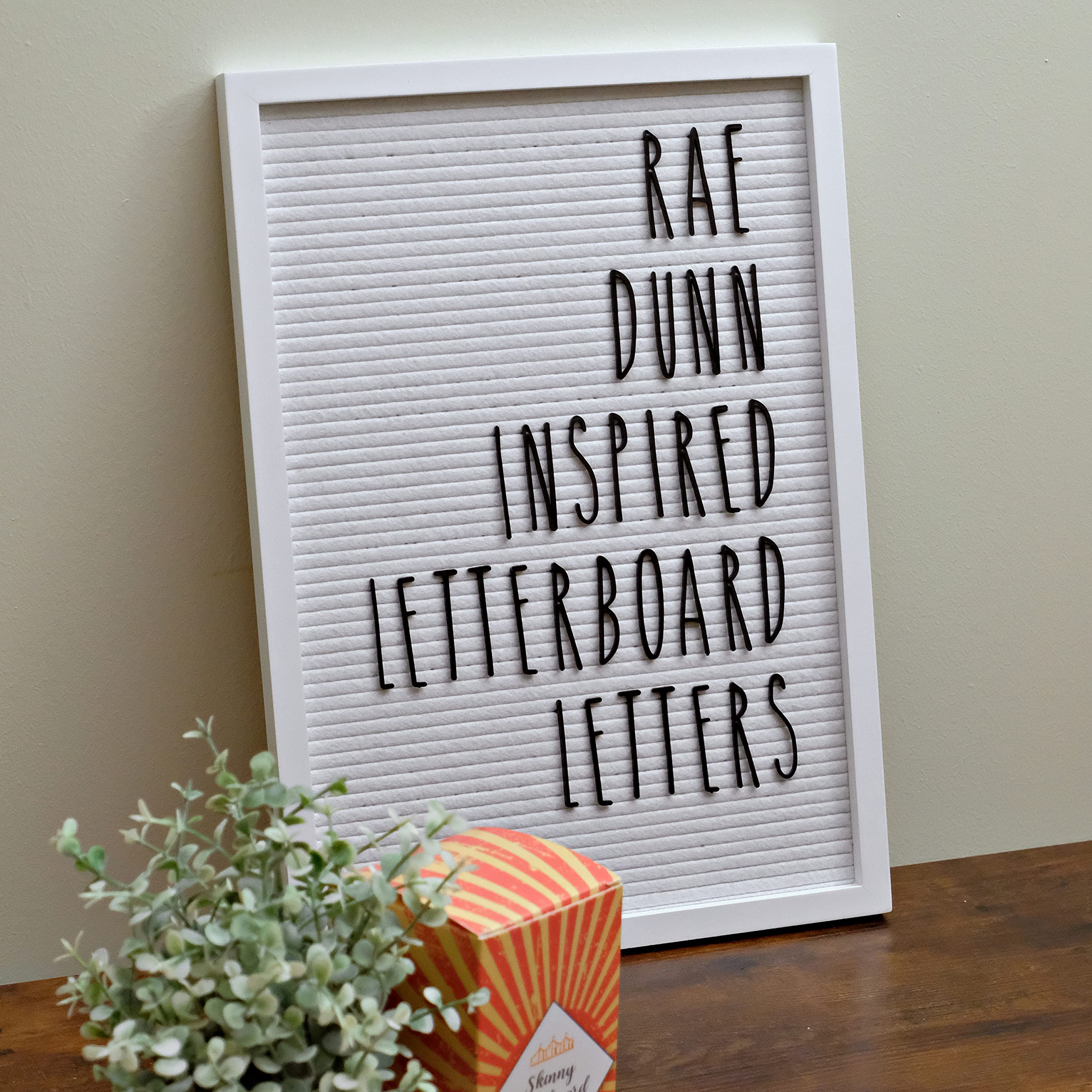 Buy Skinny Letterboard Letters Set, Rae Dunn Inspired Font Letters for