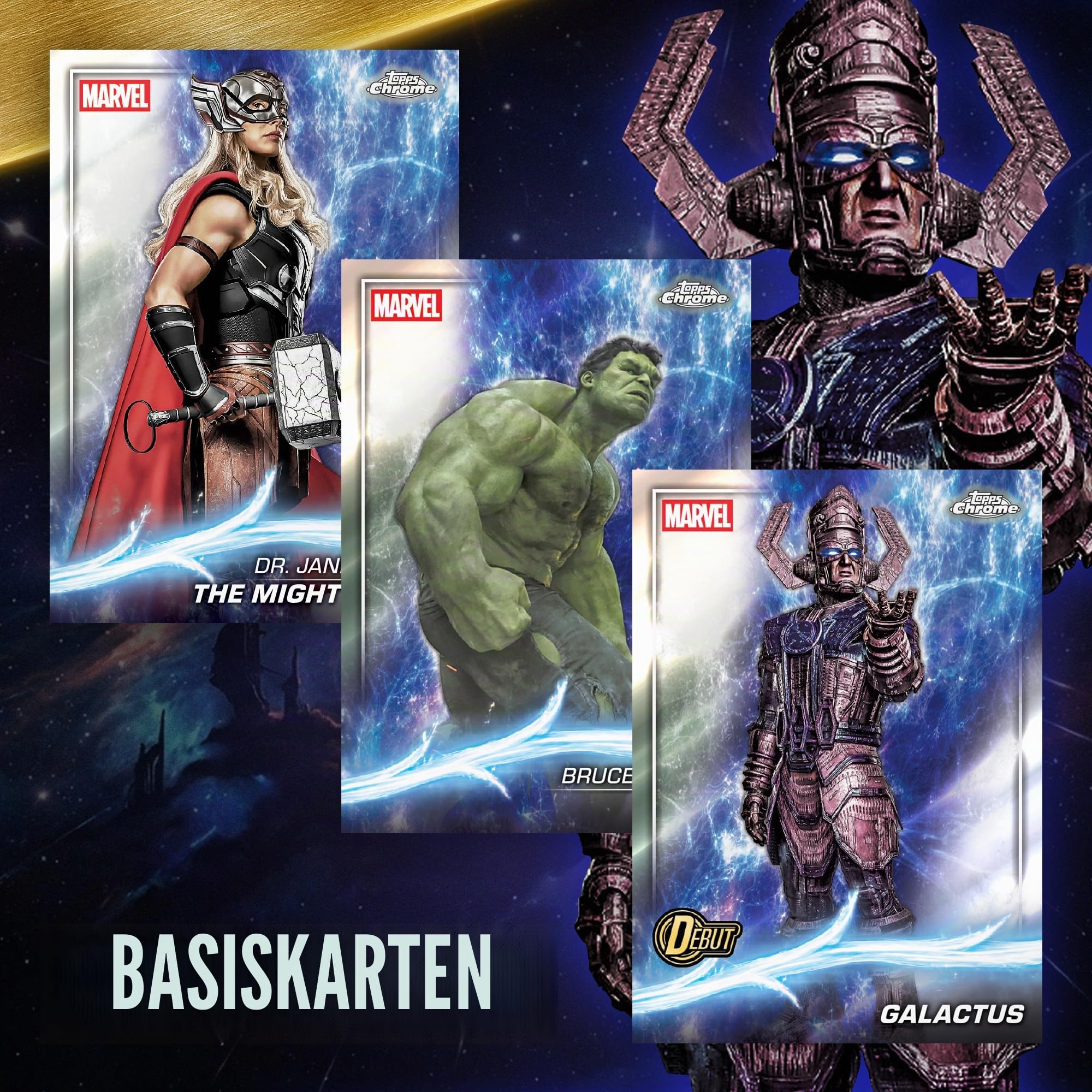 2025 Topps Marvel, Studios, verchromt, Fabrikversiegelung, Wert-Box