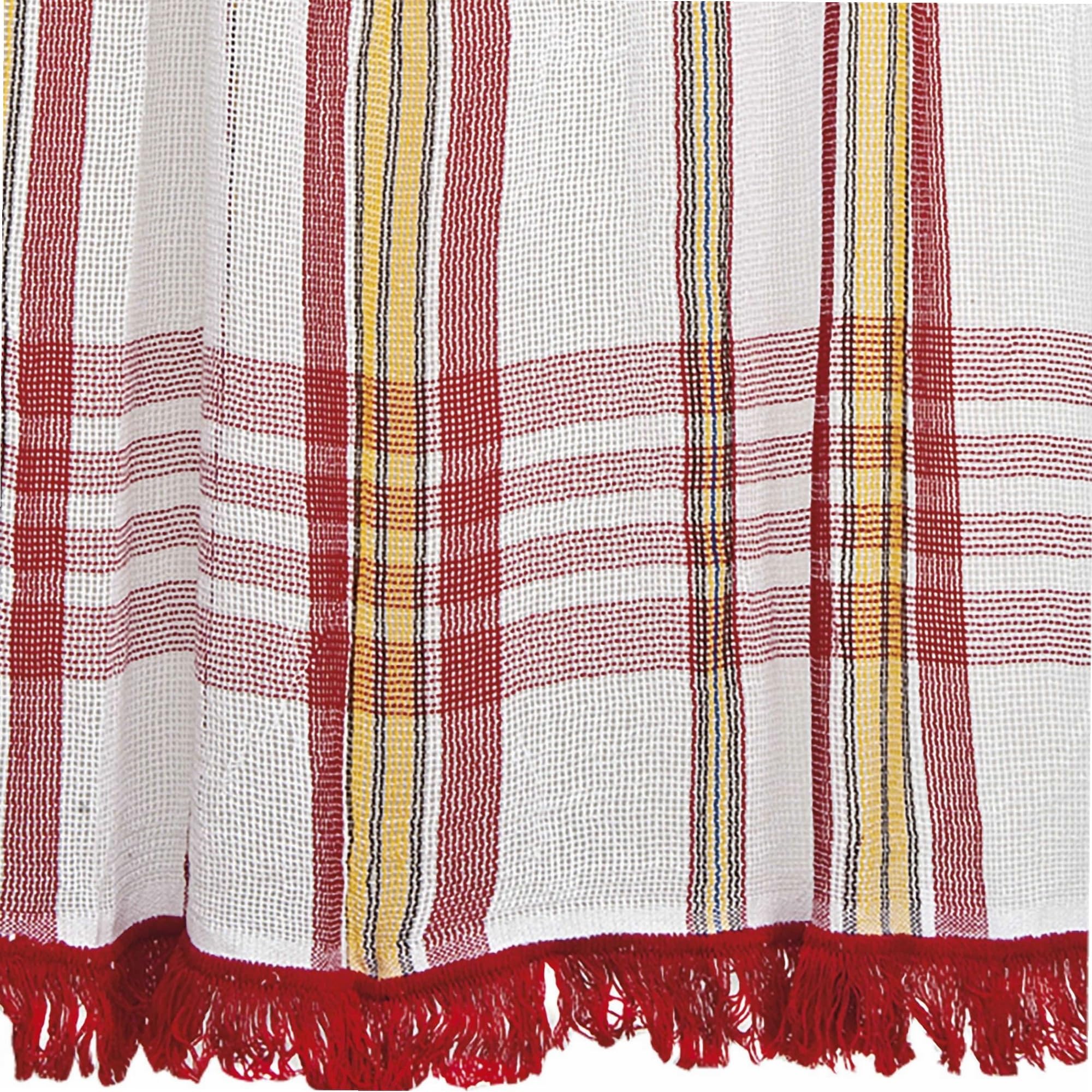 Rideau Marseillais tissé Rouge 225 x 140 cm