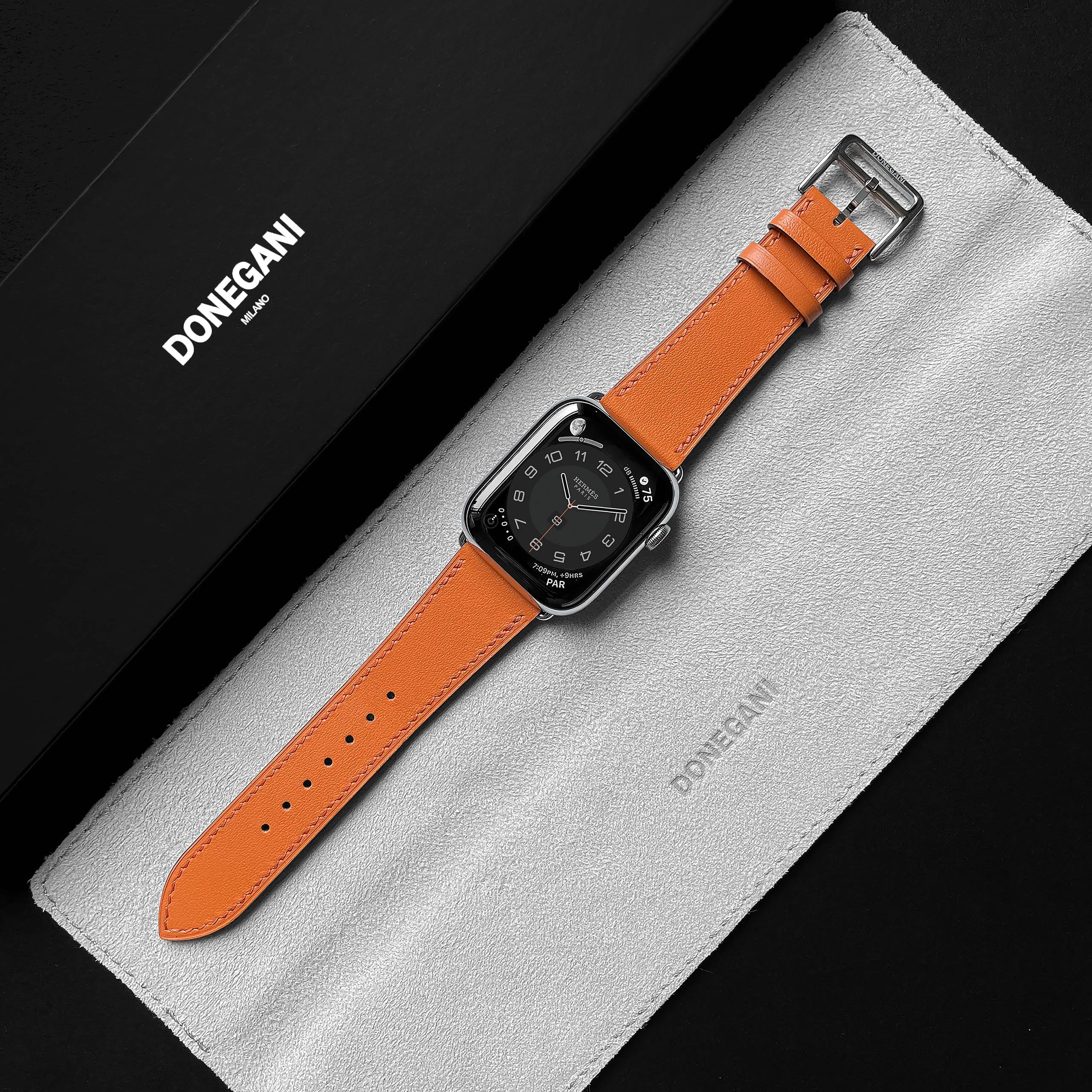 Amazon.com: DONEGANI LB1 Leather Band for Apple Watch Hermes Ultra 