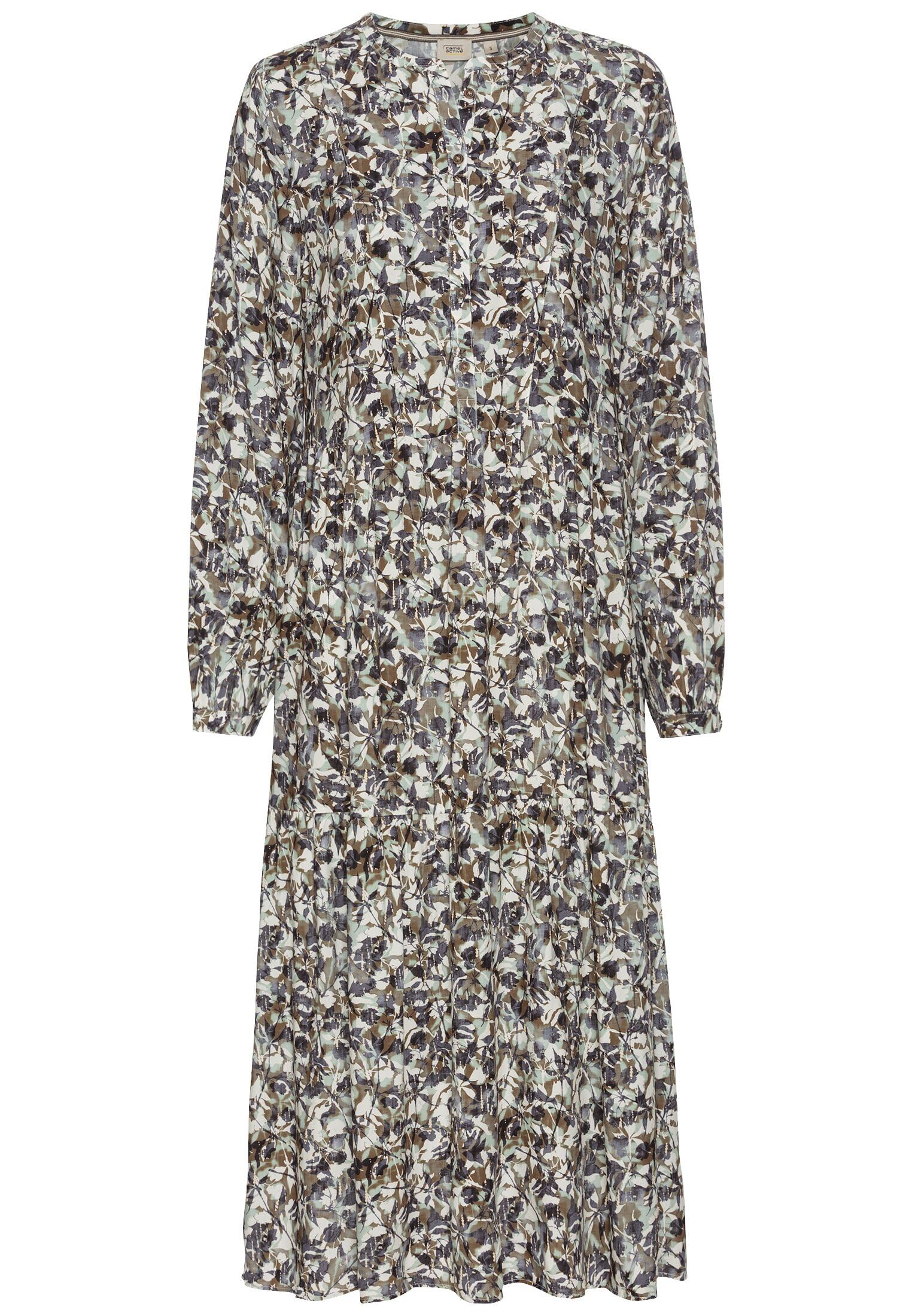 camel active Damen Schlupfkleid mit Langen Ärmeln