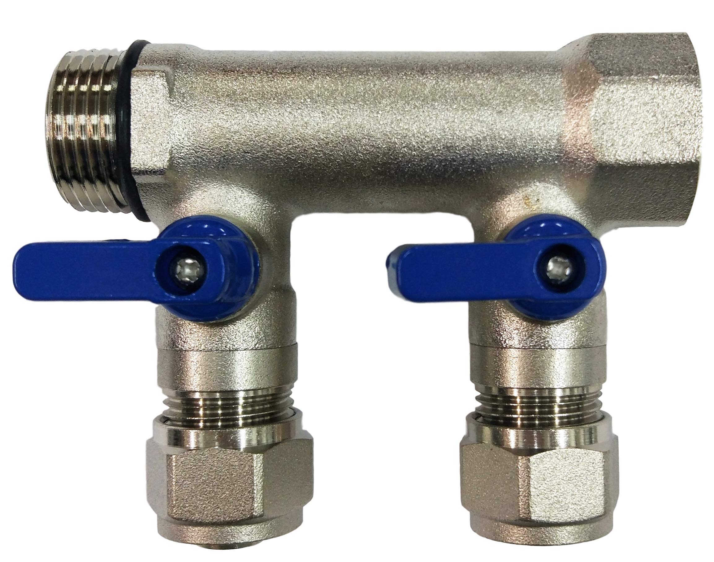 2 Loop Plumbing Manifold w/ 3/4