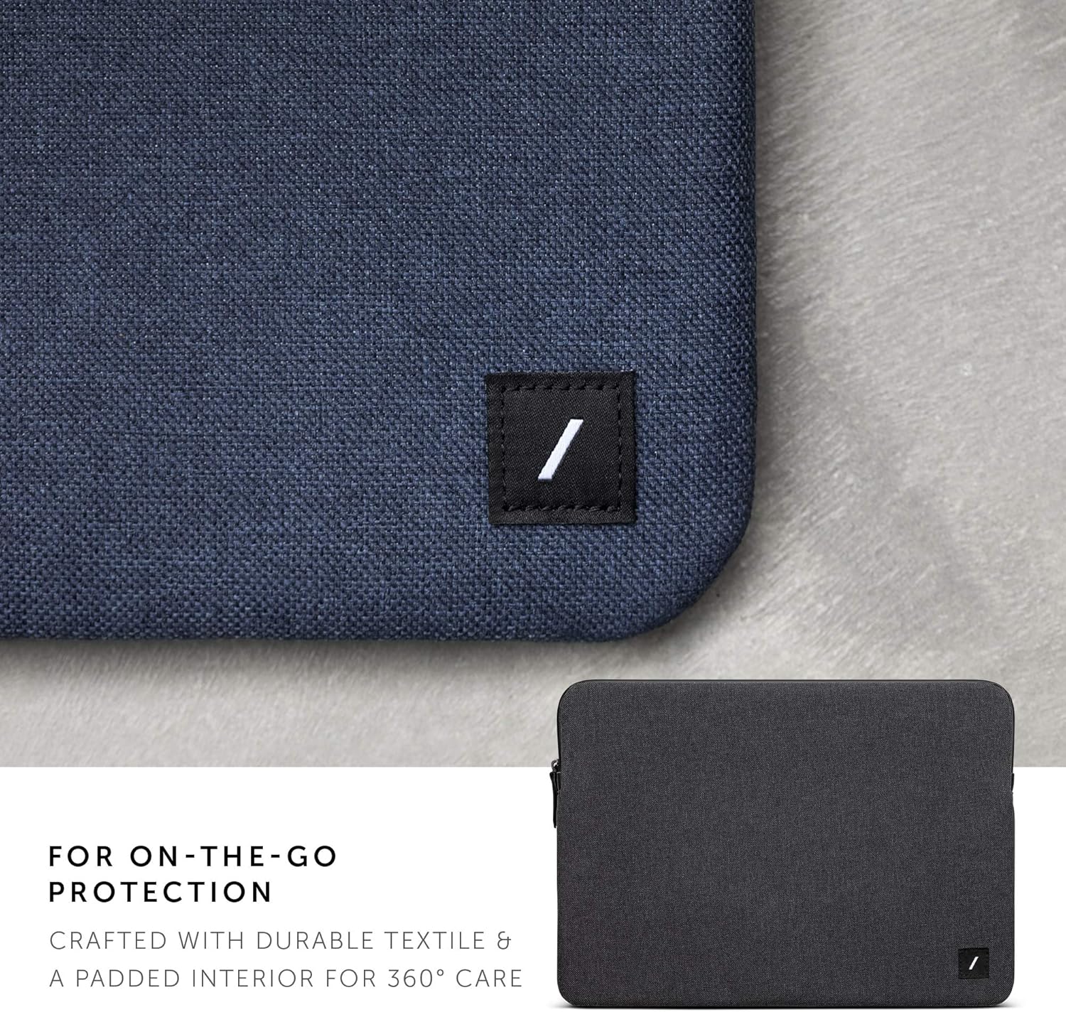 Native Union Stow Lite MacBook Sleeve 16” – Minimalist Slim Sleeve with 360-Degree Protection – Compatible with MacBook Pro 15" (2016-2019), MacBook Pro 16”(2019-2021) (Slate)