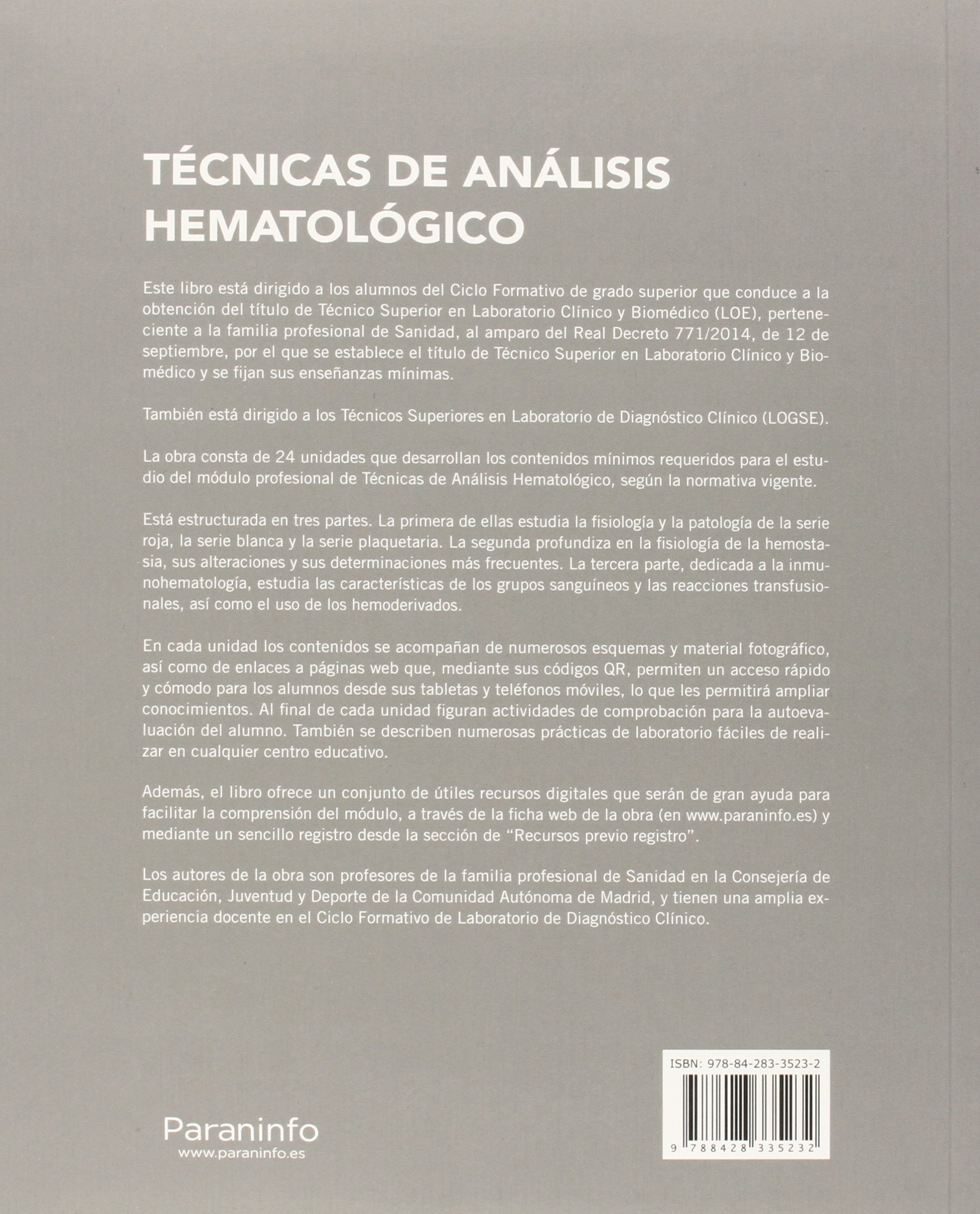 Técnicas de Análisis Hematológicos