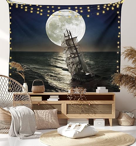 Miniatura 11 de Lunarable Tapiz abstracto, diseño floral de cachemira batik, adorno dibujado a mano, decoración de tela para colgar en la pared para dormitorio