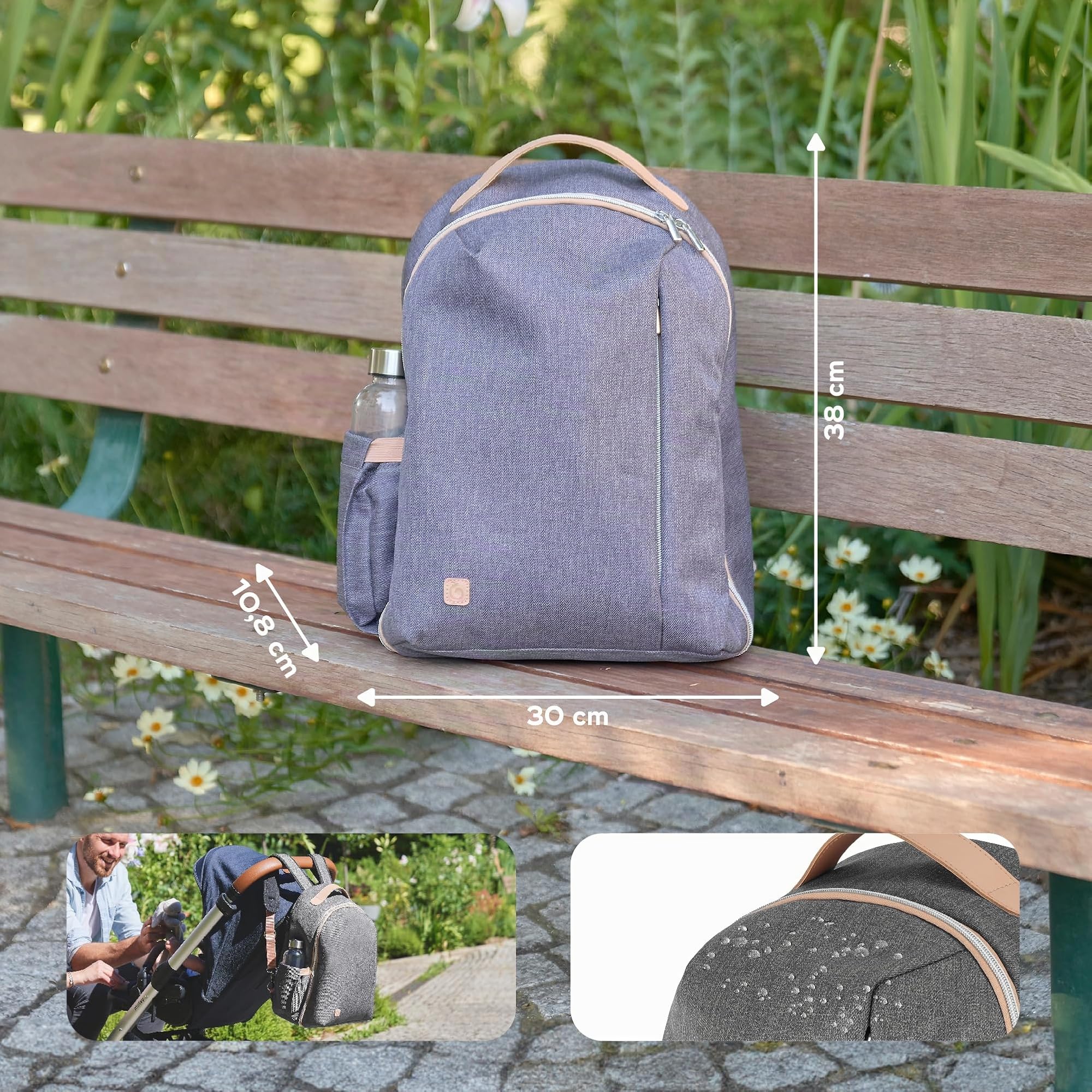 Babymoov A043811 - Mochila - bolso cambiador Le Pyla Burdeos