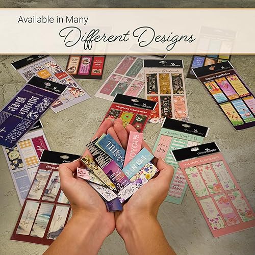 Miniatura 7 de Christian Art Gifts - Juego de 6 separadores de lectura magnéticos con versículos de la Biblia en inglés