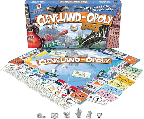 Late for the Sky Cleveland-opoly - Juego de mesa City in a Box