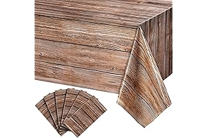 Elegant Farmhouse Wood Tablecloths: The Plastic Cover That Blends Natural Charm and Practicality