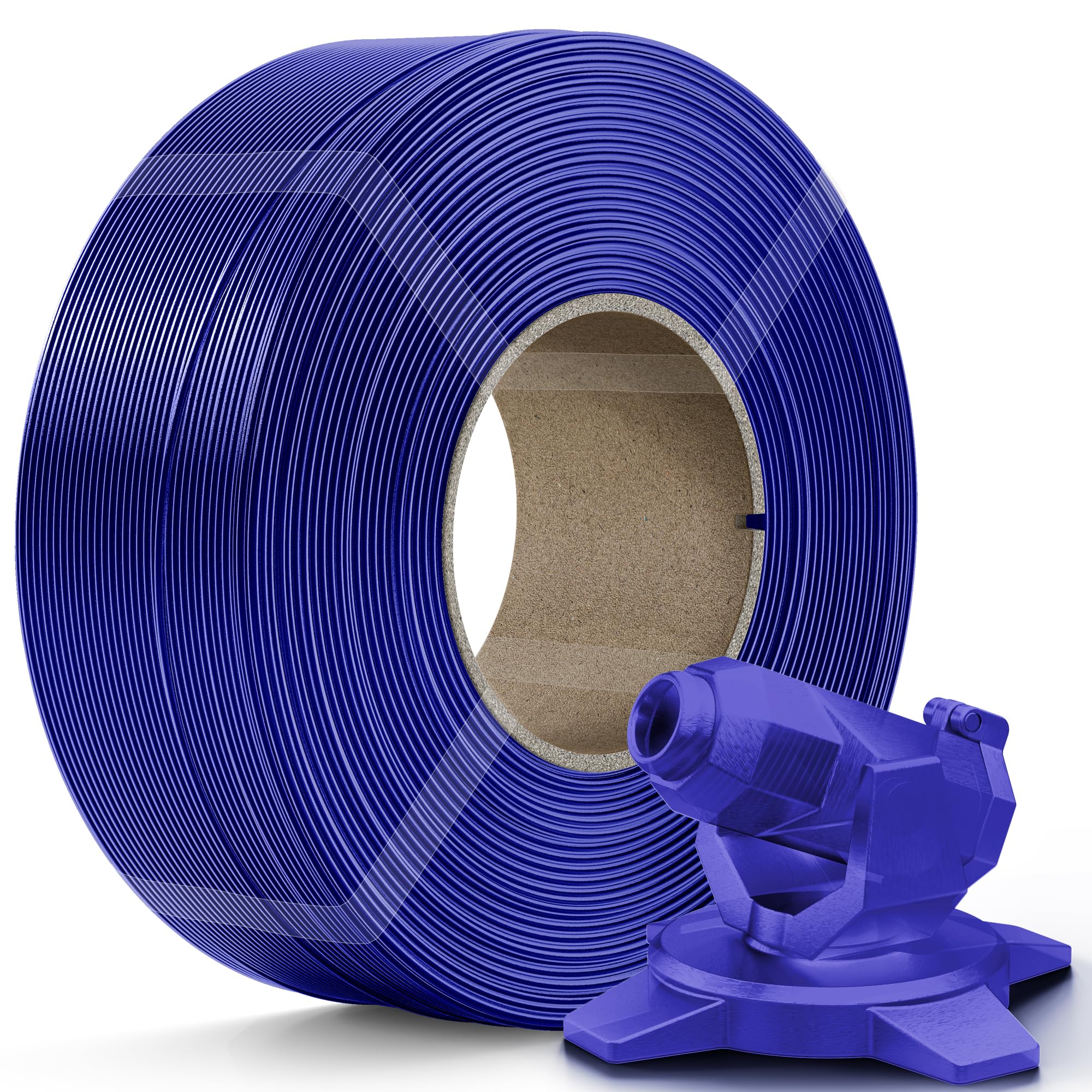 Creality PETG Filament Refill 1.75mm 3D Printer Filament, 1kg (2.2lb) Refilament for Bambu Lab Reusable Spool, Dimensional Accuracy ±0.03mm, Transparent Blue
