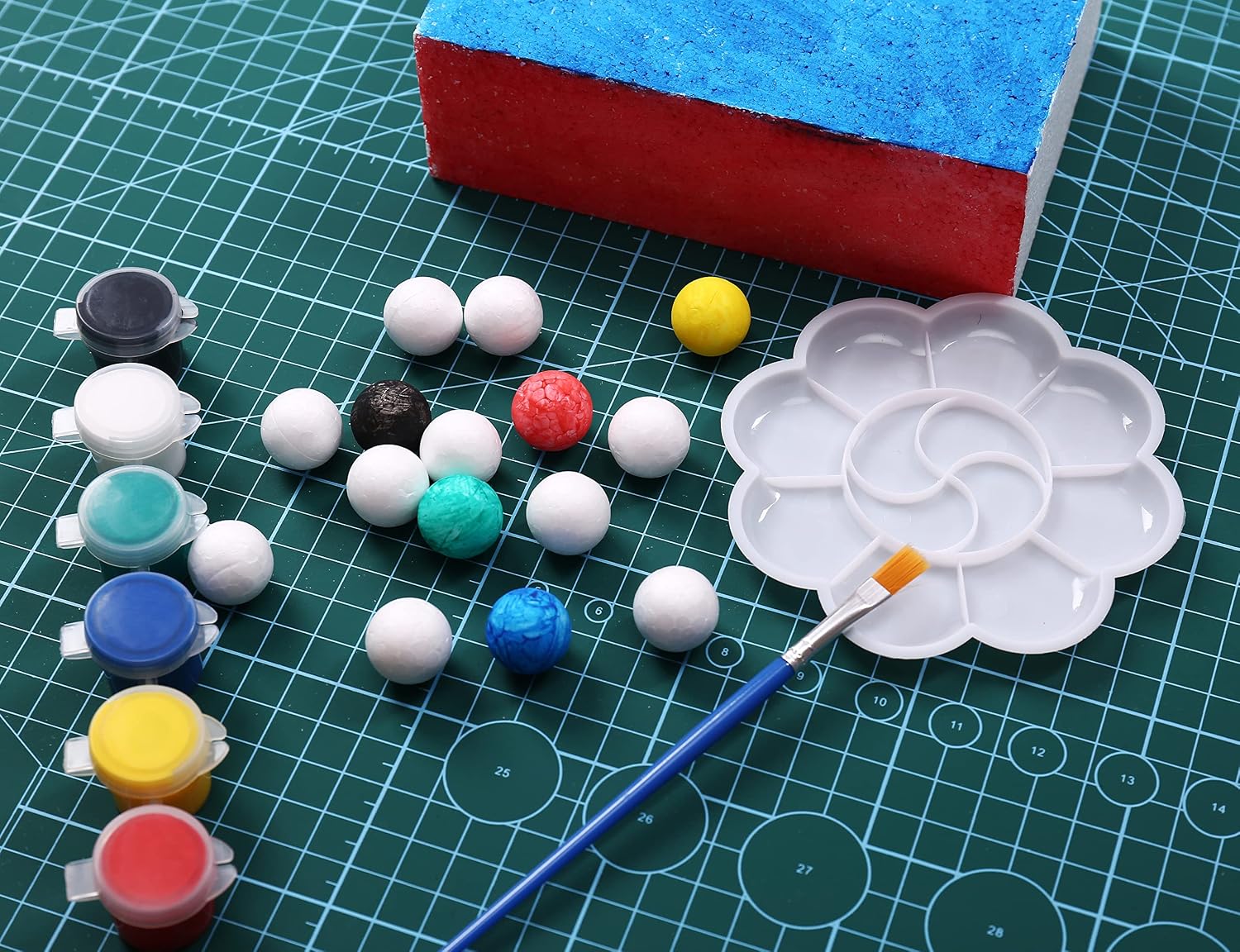 FFchuanhe 0.78 Inch Craft Foam Balls 190 Pcs Polystyrene Smooth Round Balls for Arts and Crafts Christmas DIY Home Supplies School Craft Project and Holiday Party