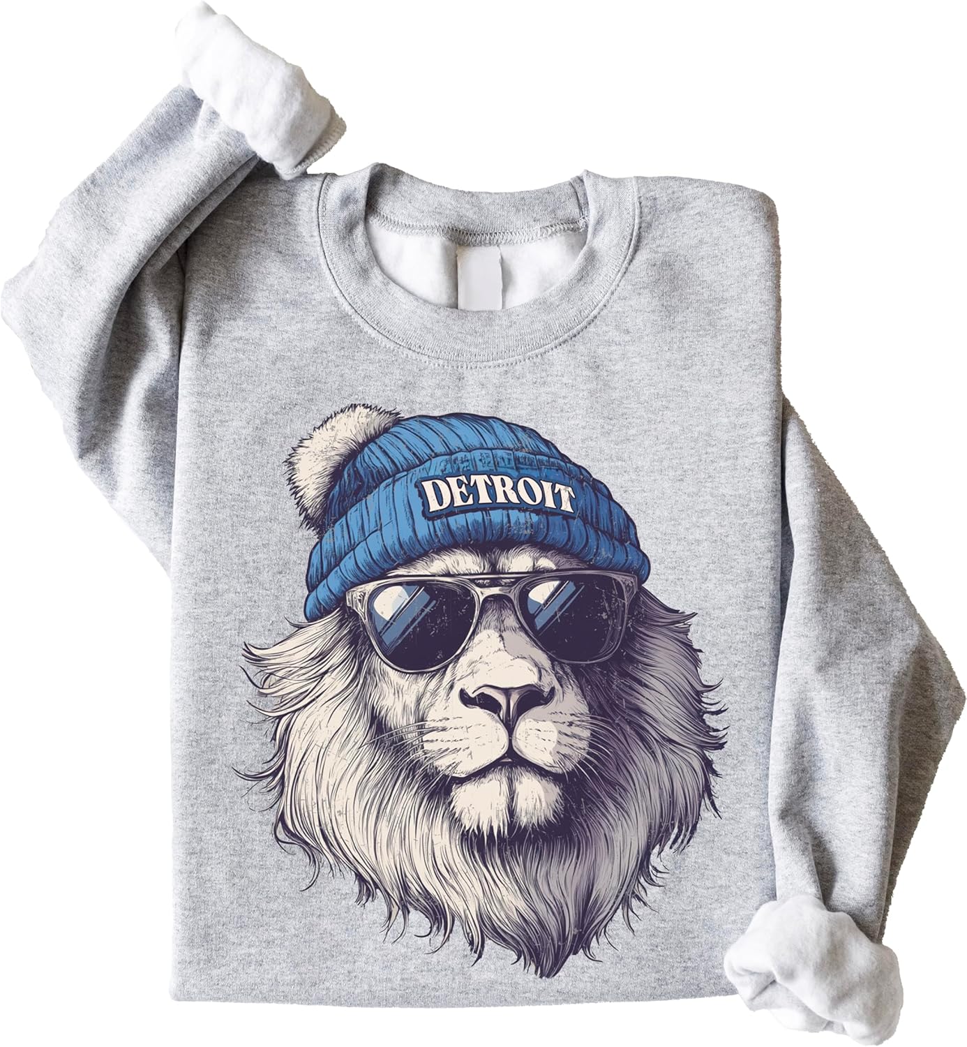 Olive Loves Apple Detroit Football Sports Sweatshirt for Men Women Youth and Toddler Boys and Girls