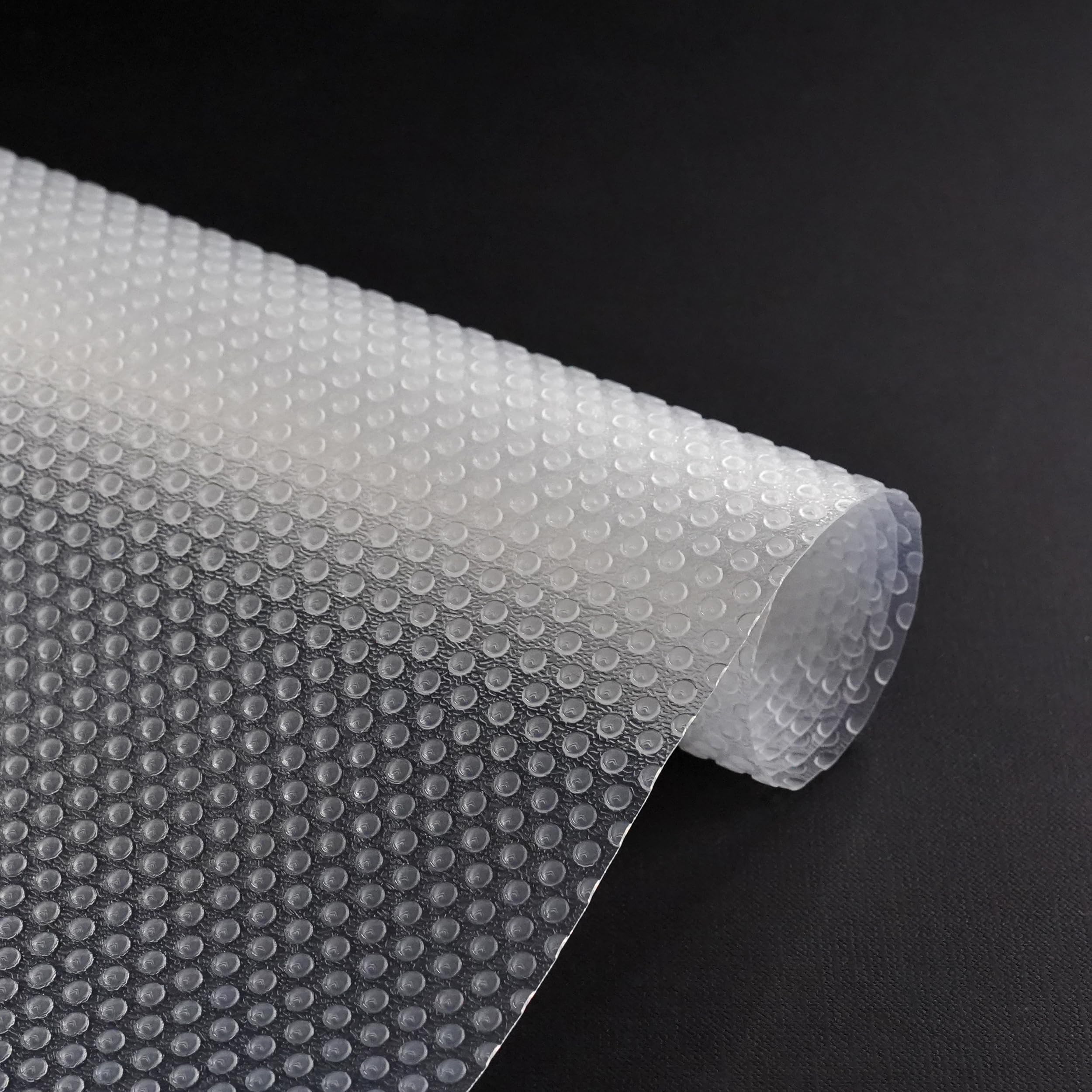 Decomira Tamaño de Tapete Recortable a 60x500 cm | Lámina de Armario Lavable o Alfombrilla Antideslizante para Cajones, Frigorífico o Estantería | Como Base para la Cocina u Organizador | Transparente