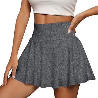 Golf Skirts for Women Flowy Tummy Control Tennis Skort with Pockets Casual Summer Workout Pleated Mini Skirt