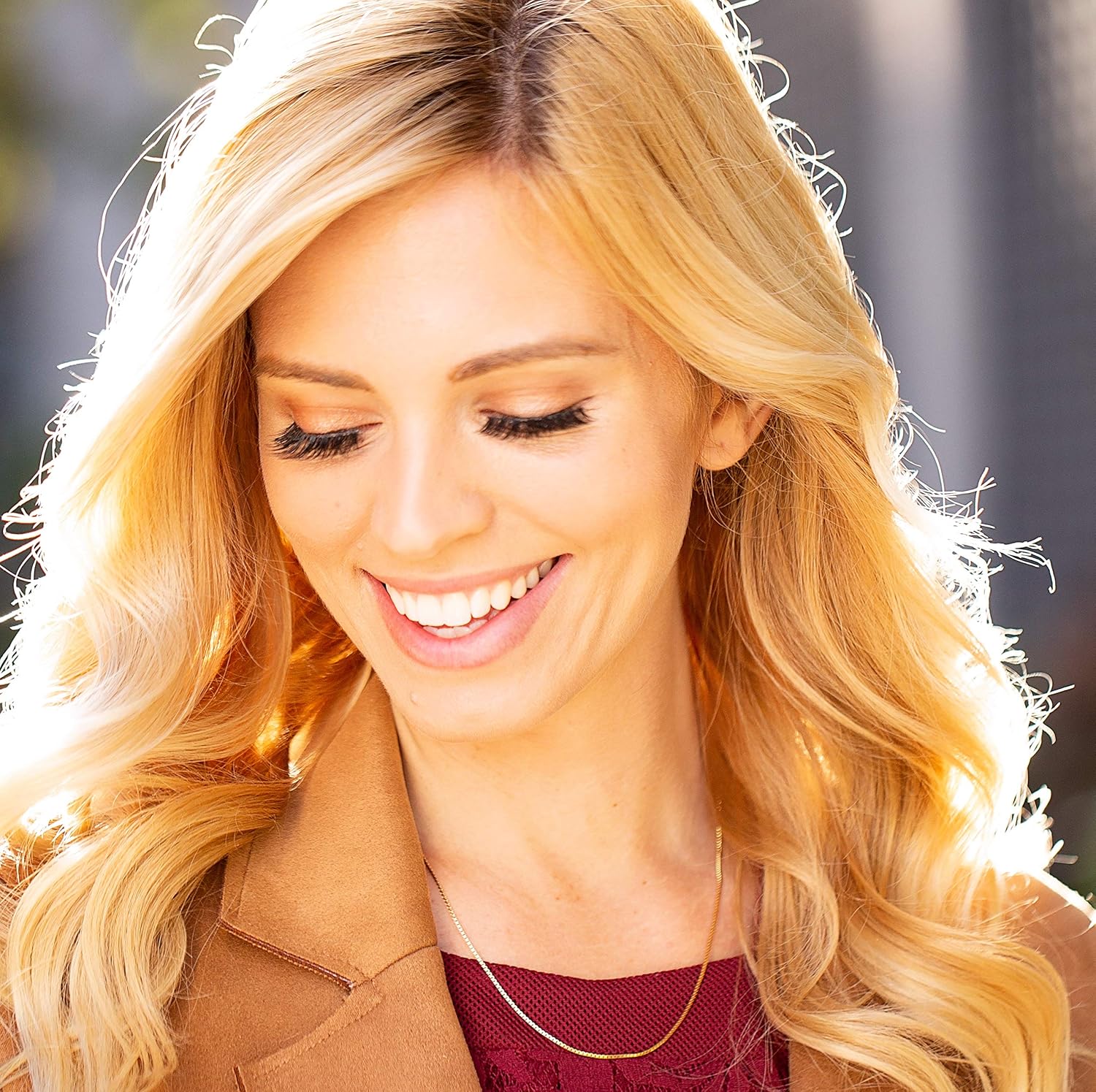 LIFETIME JEWELRY 1mm Box Chain Necklace for Women and Men 24k Real Gold Plated - Image 8