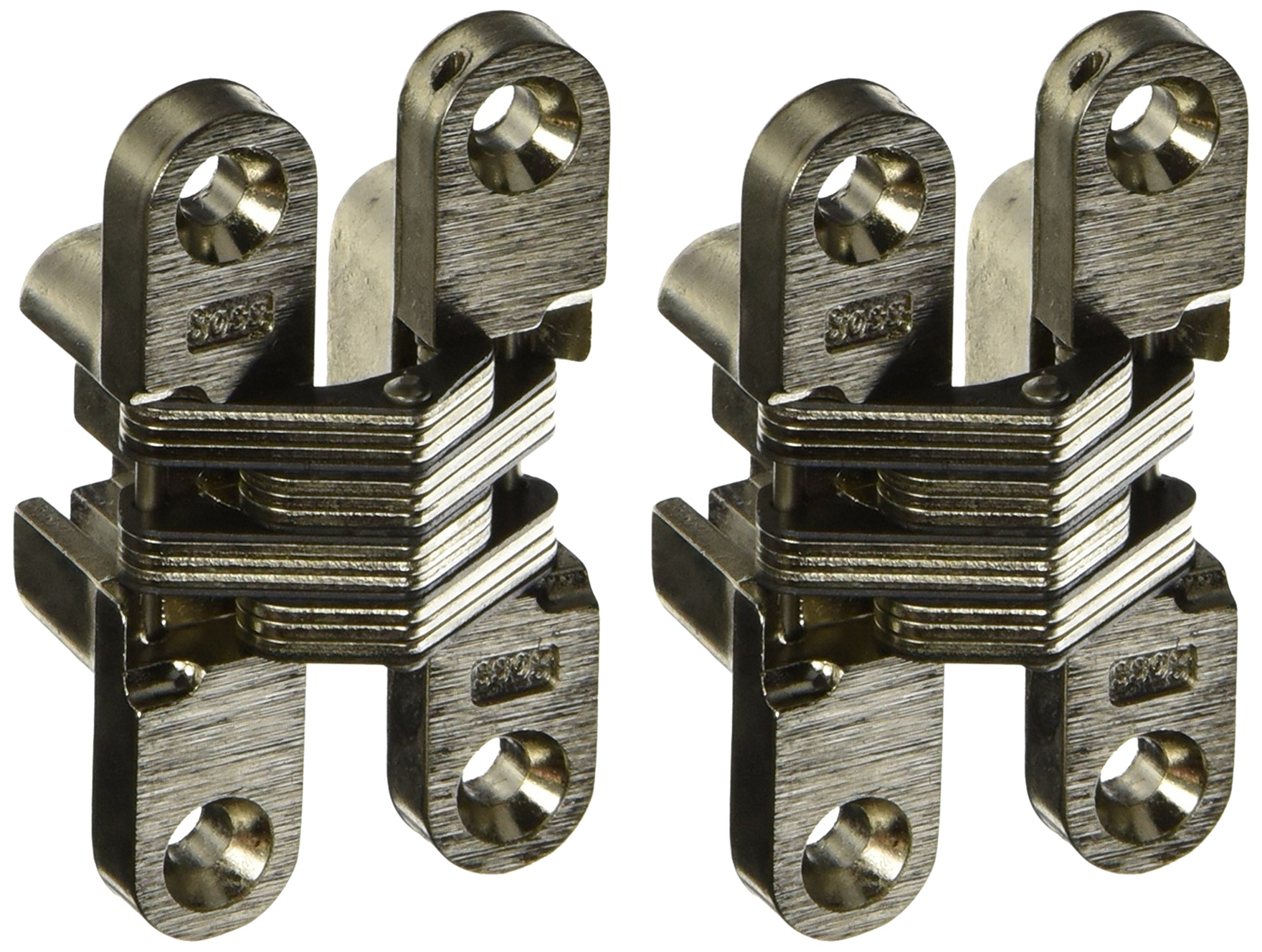 SOSS Invisible Hinges - Satin Brass Finish -2