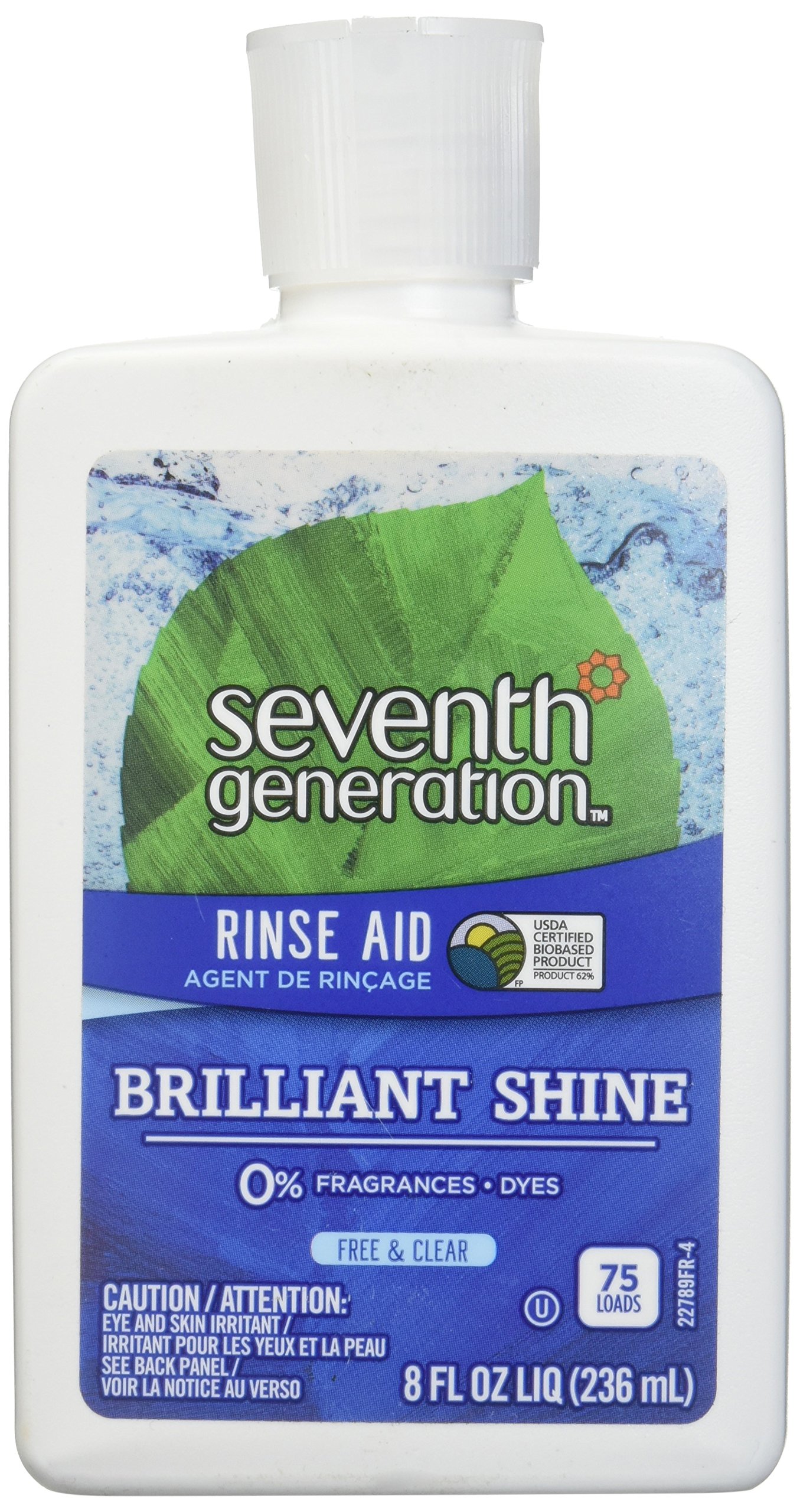 seventh generation rinse aid free and clear -- 8 fl oz packaging may vary