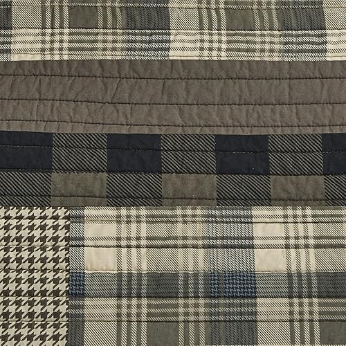 Miniatura 8 de Woolrich Winter Plains - Juego de funda para cama de día de 5 piezas, color marrón (WR13-2122)