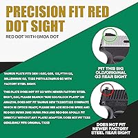 Vista 4 de Ade Advanced Optics Crusader RD3-009 - Mira refleja de punto rojo + placa de montaje óptica para Taurus PT111 G2, Millennium G2, G2C, G3 con mira