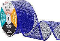 Vista 71 de Mandala Crafts Cinta de arpillera turquesa con alambre de 1 pulgada de ancho para manualidades, rollo de 10 yardas de cinta rústica de arpillera