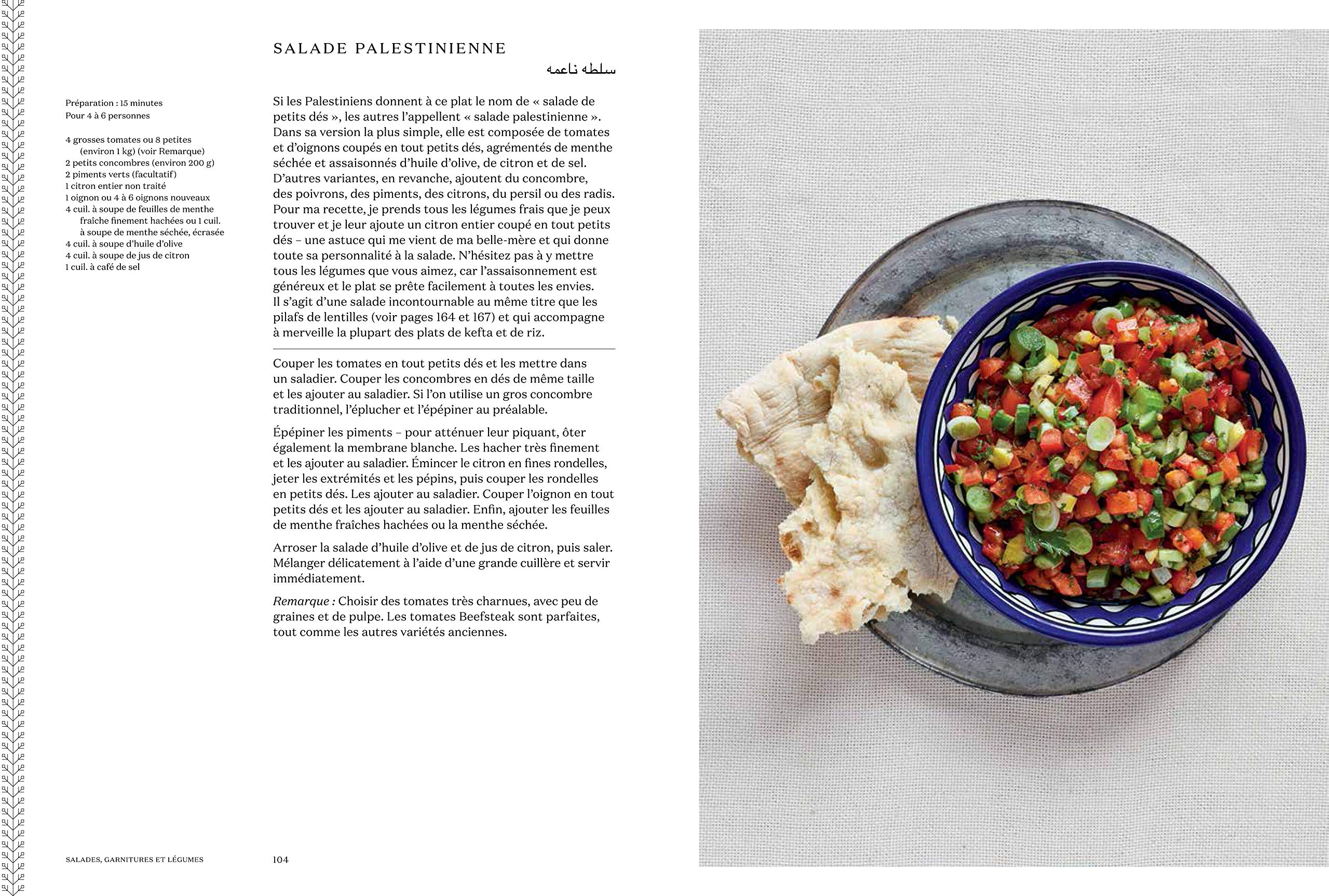 La table palestinienne