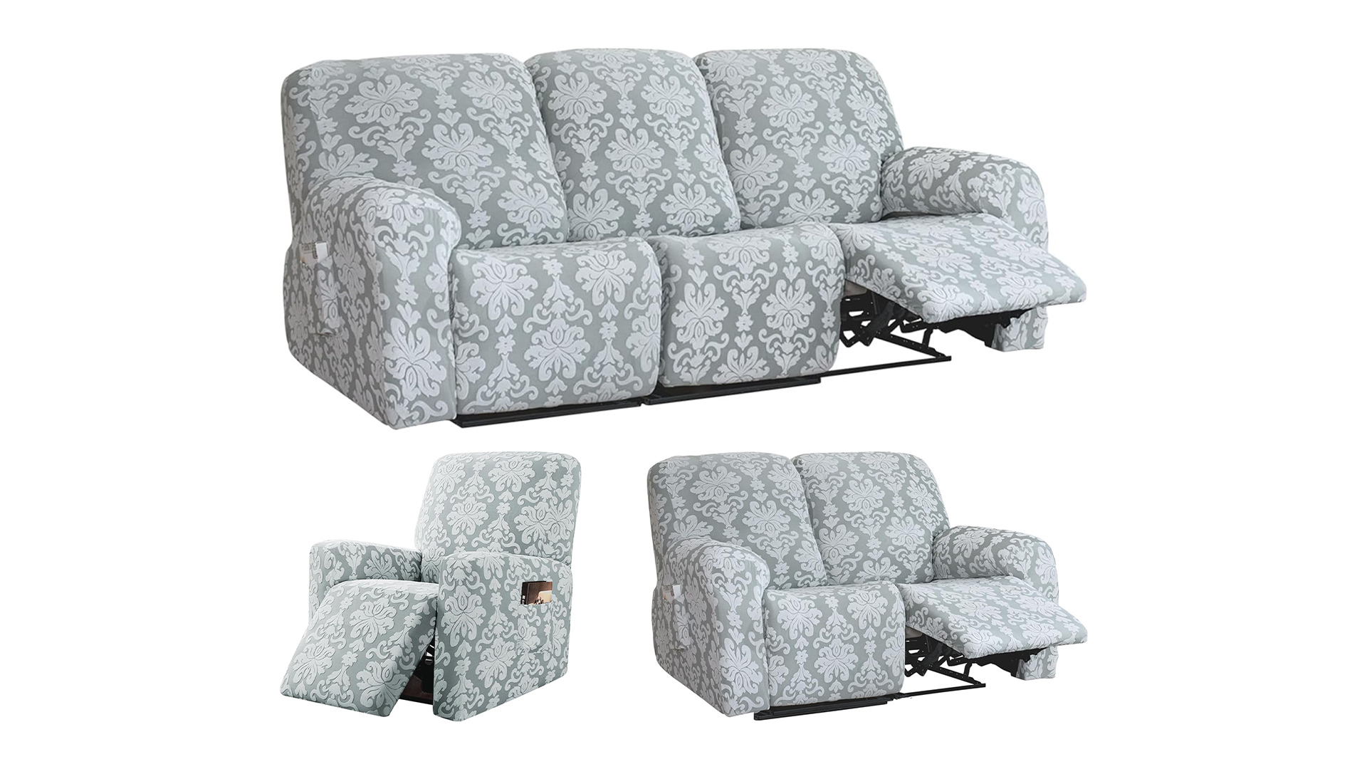 Generico 4-Pezzi Copripoltrona Relax Reclinabile Universale, Moderna Fodere Copripoltrona Reclinabile 1 Posto Elasticizzato Lavabile Rimovibile,Copertura per Poltrona Reclinabile (Color : #6 Generico 4-Pezzi Copripoltrona Relax Reclinabile Universale, Moderna Fodere Copripoltrona Reclinabile 1 Posto Elasticizzato Lavabile Rimovibile,Copertura per Poltrona Reclinabile (Color : #6