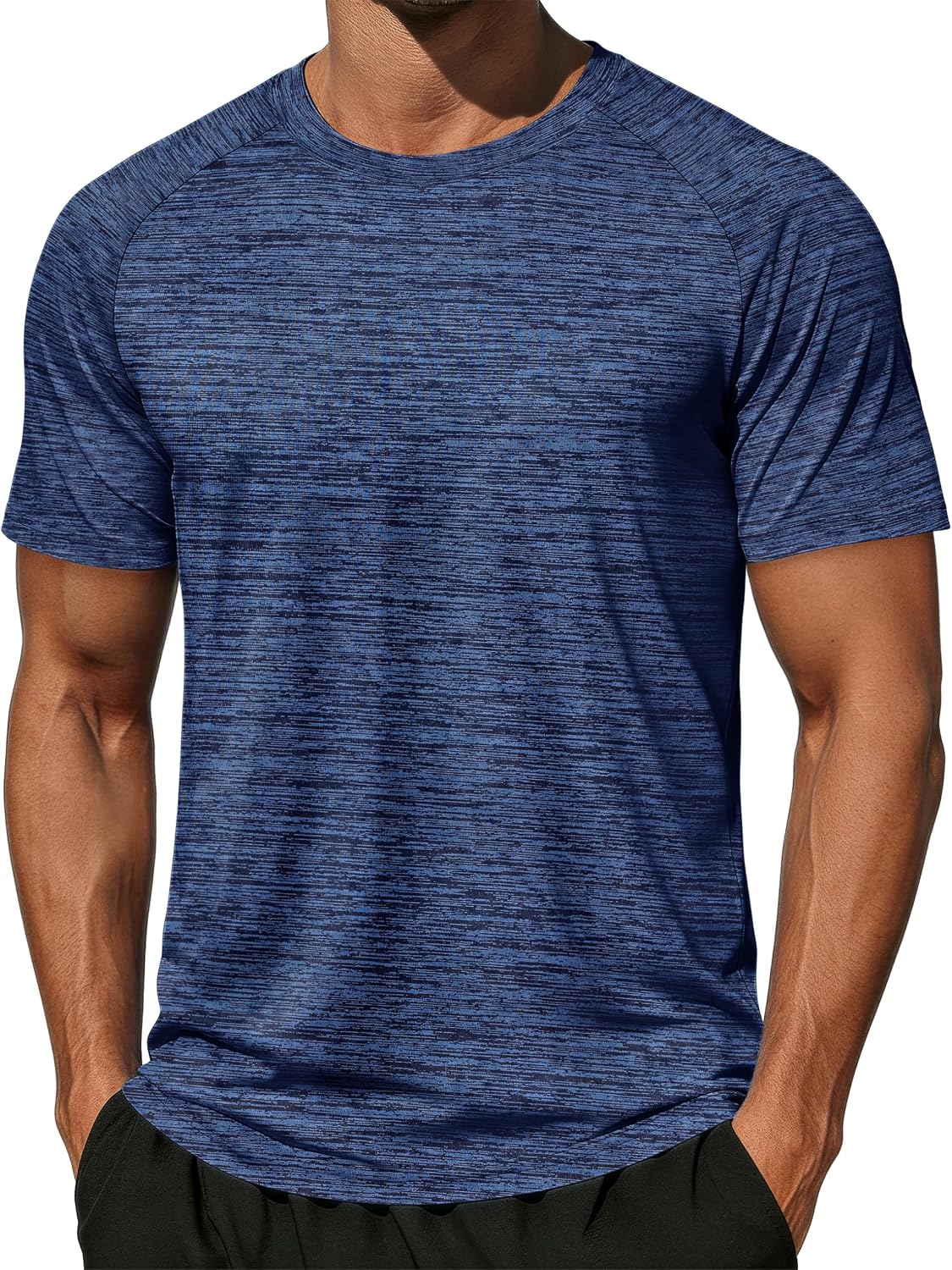 MAGCOMSEN Men's Short Sleeve Moisture Wicking Shirts Athletic Running Workout T-Shirts Performance Breathable Tshirt