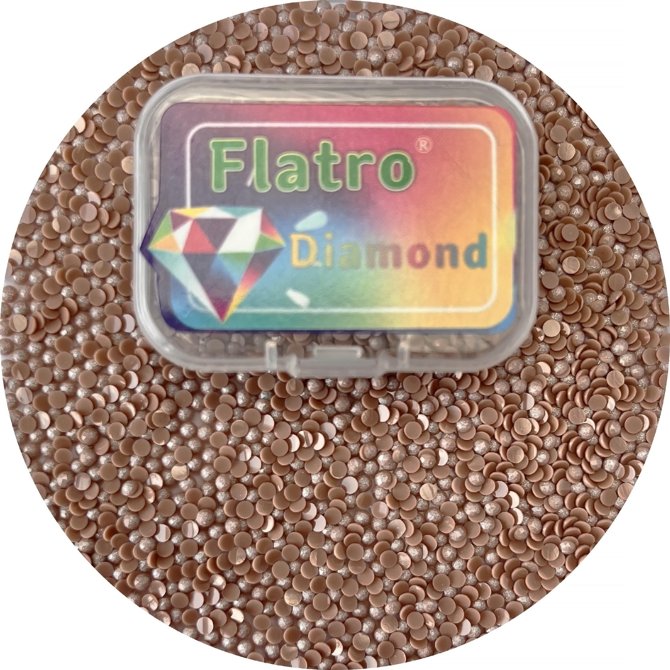 Diamond Art Fairy Dust Beads, Round Flatbottom Resin Star Dust Glossy Drills for Diamonds Painting Accessories, Replacement Dots for 5D Diamond Art Painting Rhinestones 3800 Pieces(Color Code:3863)