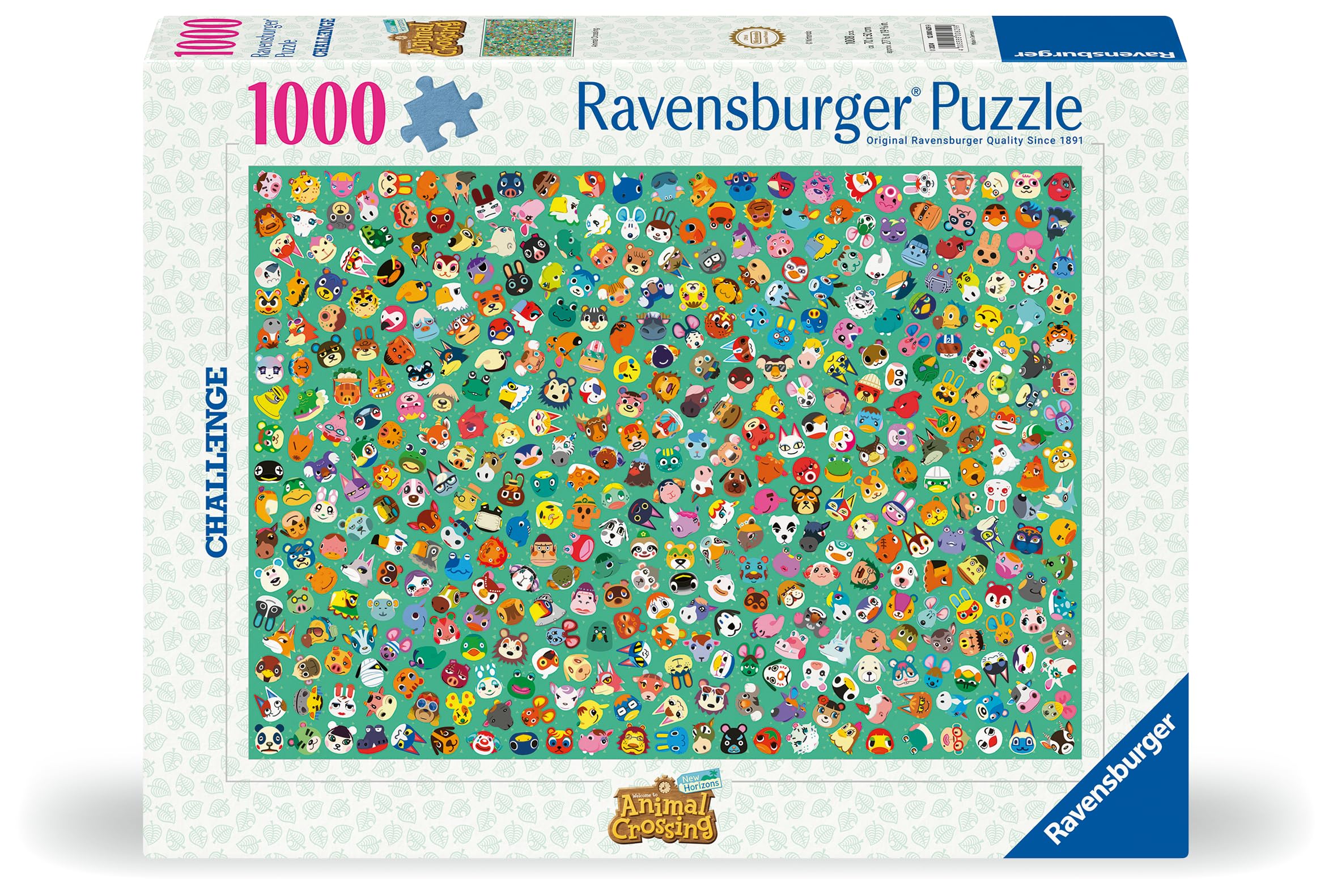 Ravensburger Animal Crossing 1000 Piece Jigsaw Puzzle for Kids and Adults Age 12 Years Up - Challenge Edition - Image 2