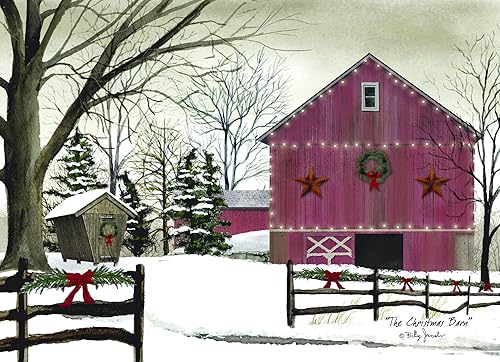 Miniatura 2 de Performing Arts Tarjetas de Navidad en caja con diseños interiores a todo color, granero de Navidad, (18 tarjetas, 18 sobres), fabricadas en los