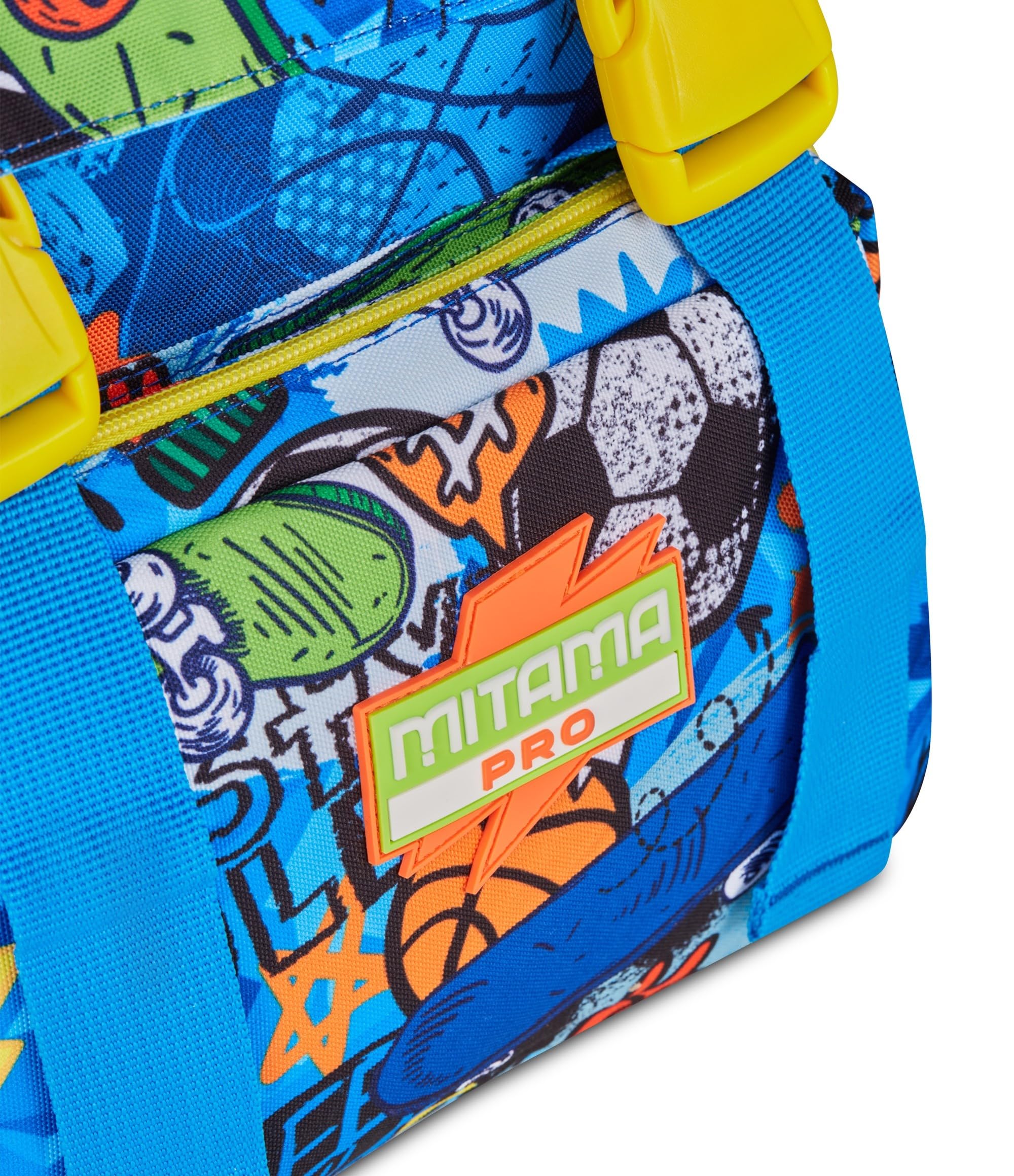 Mitama Zaino Estensibile 4 Zip, TIGERPLAY, Blu, Maxi Capienza, Tasca Porta Borraccia, Doppio Scomparto, Schienale Preformato, Bambino, Scuola Elementare