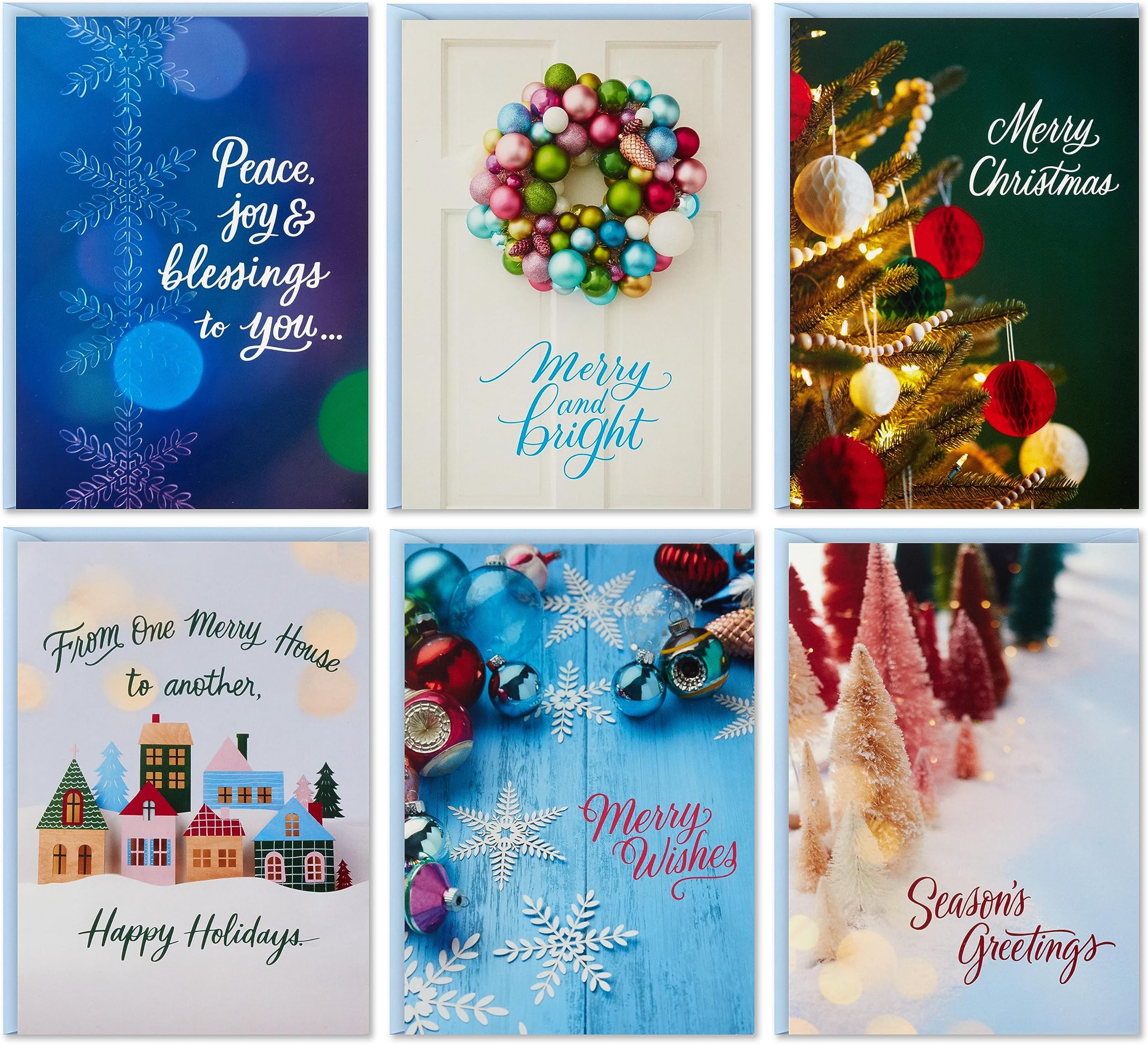 Masterpiece Sparkling Santa Christmas Cards / 16 Festive