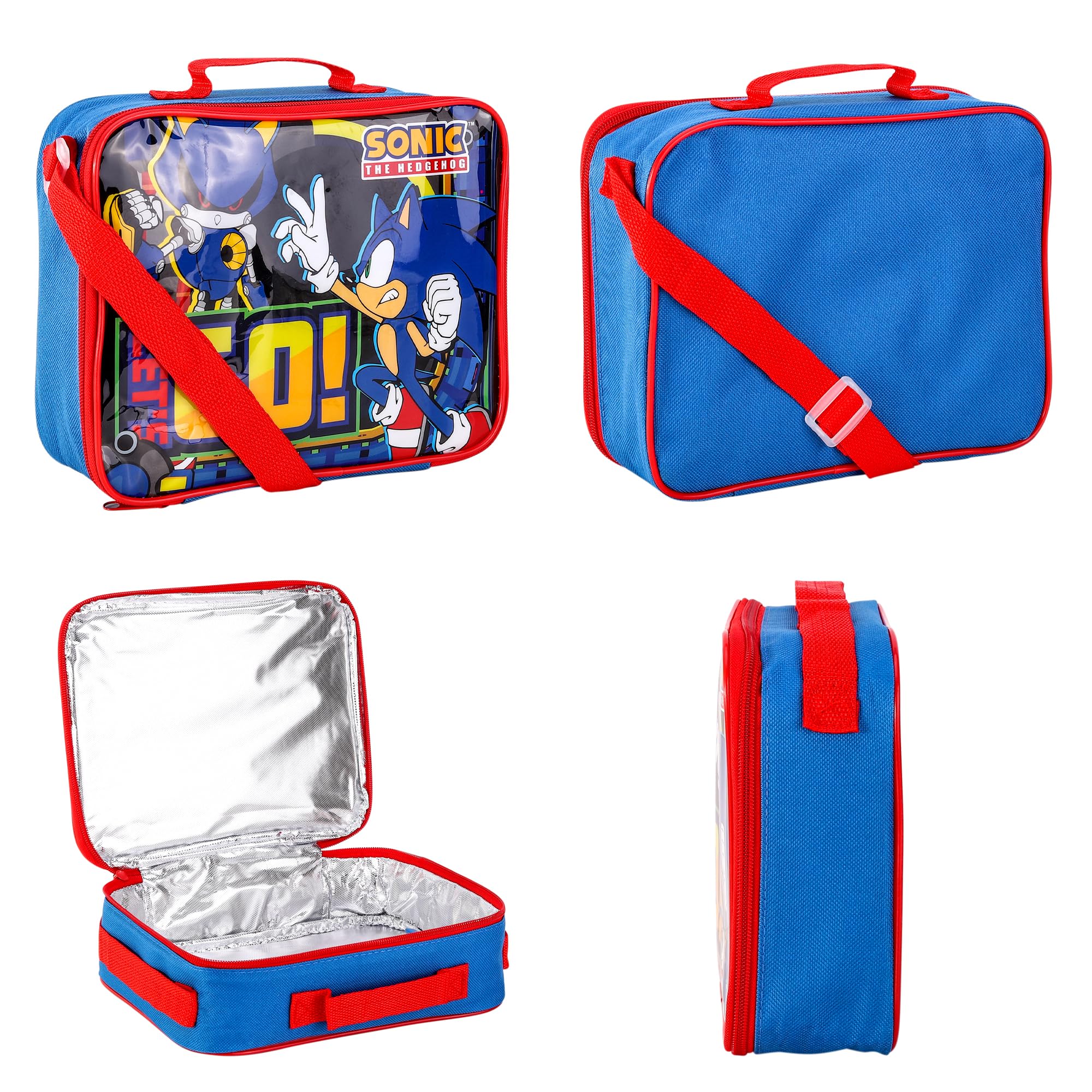 TDL Sonic The Hedgehog Lunch Bag, LUNCH11_SONIC, Blue - Image 4