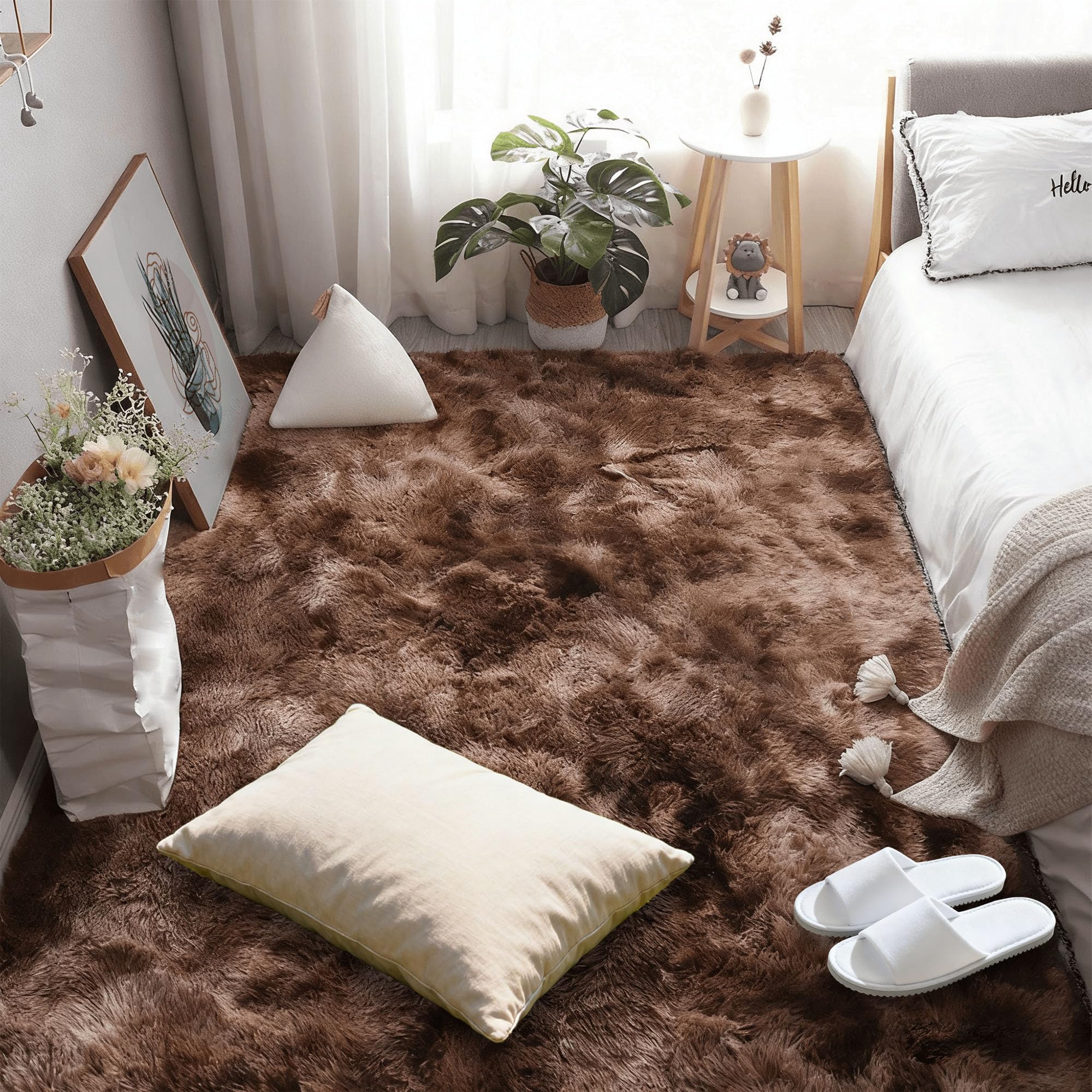 Tapis de salon 240x400 cm antidérapant pour chambre bébé et pépinière
