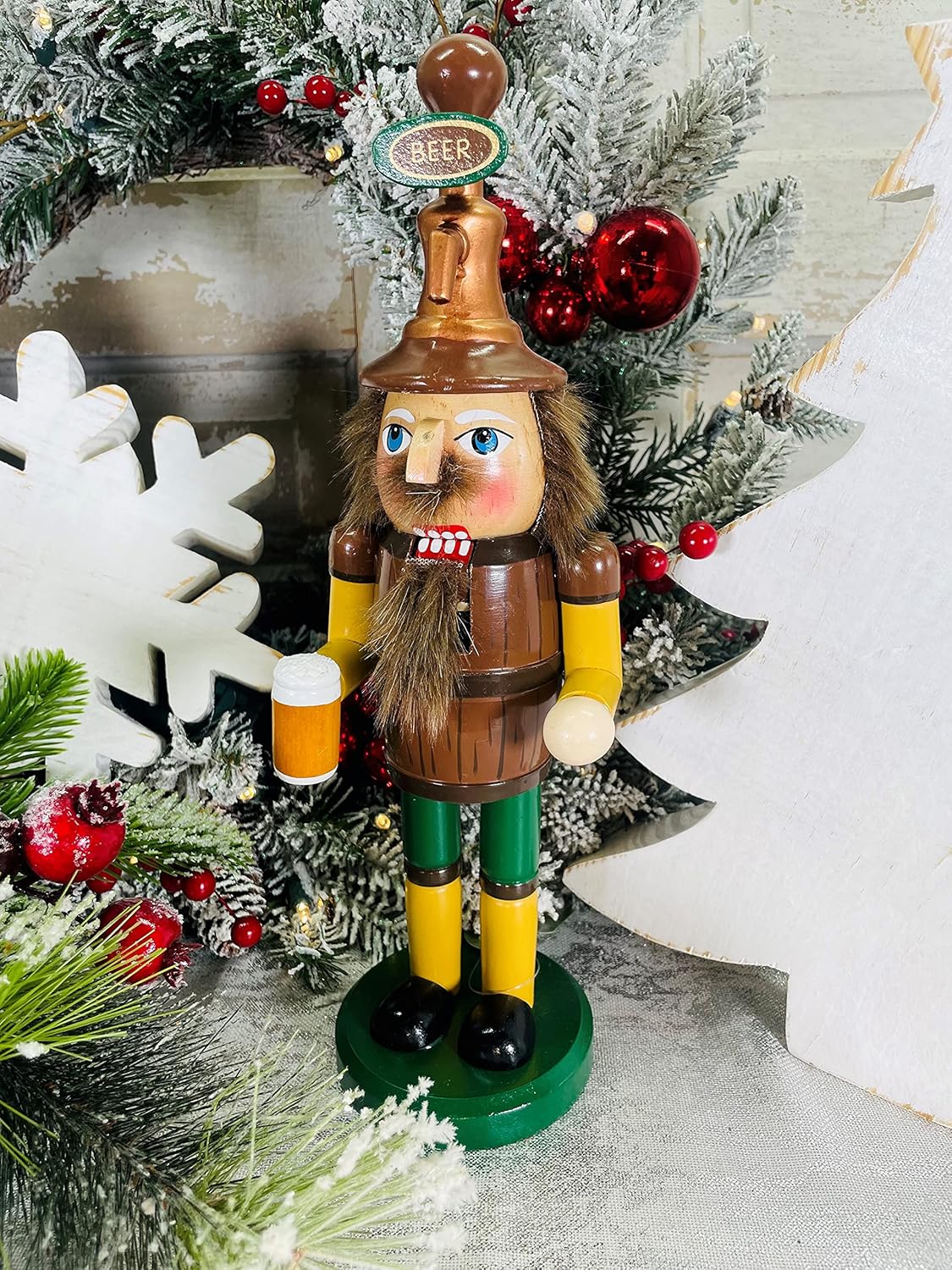Santa's Workshop 70784 Beer Meister Nutcracker, 14"