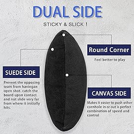 EunHo Dual Sided Cornhole Bags Regulation Set of 8 Professional Cornhole Bean Bags Slick and Stick for Tossing Game-All Weather