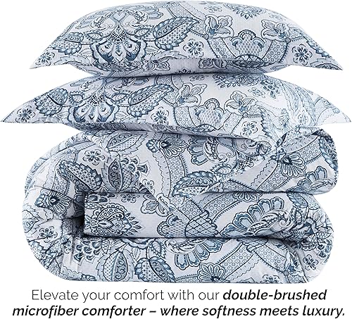 Miniatura 5 de Southshore Fine Living, Inc. Juego de ropa de cama de gran tamaño alternativo para todas las estaciones, colcha reversible suave de 2 piezas con una