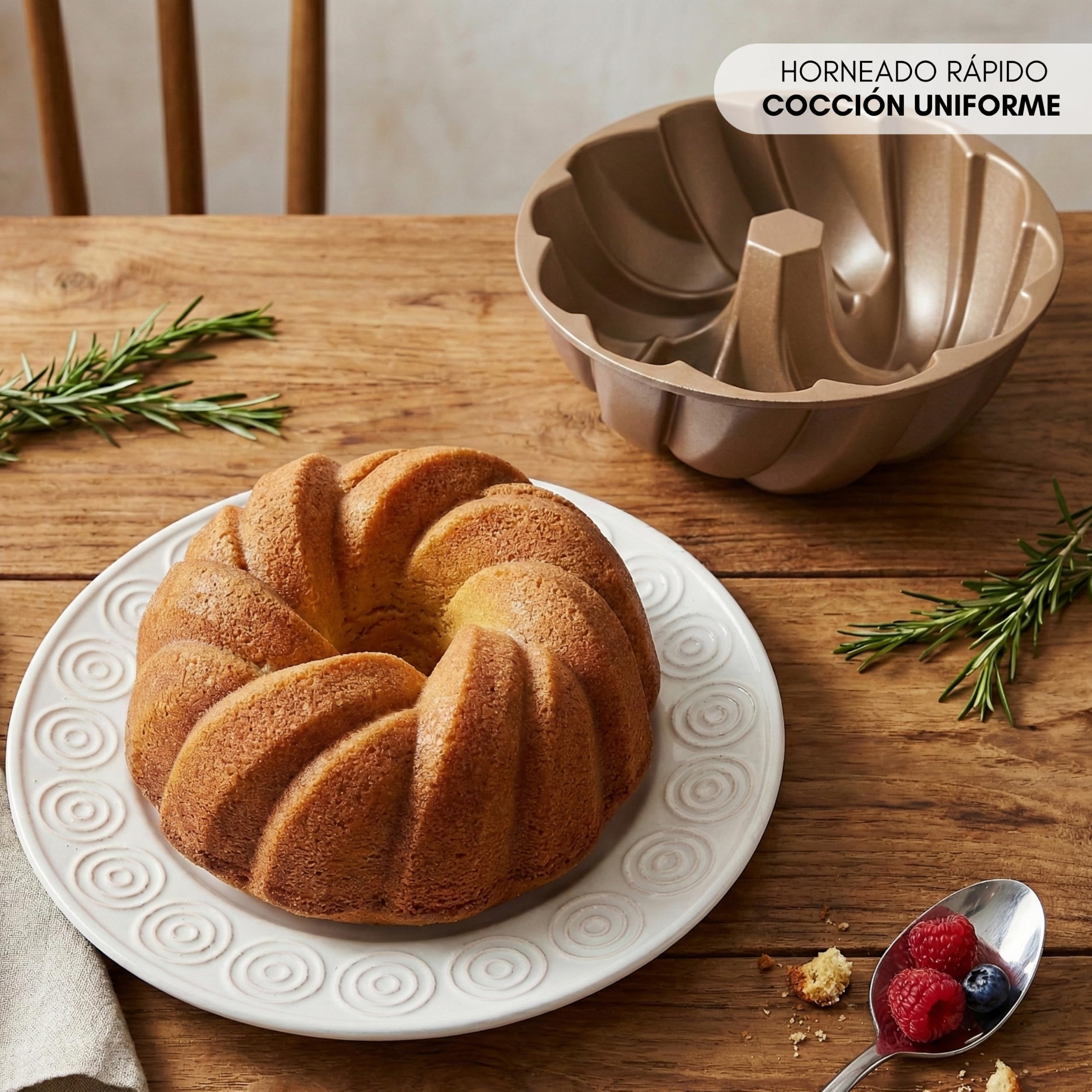 Erreke Cake Pan with Double Non-Stick Layer, Plait