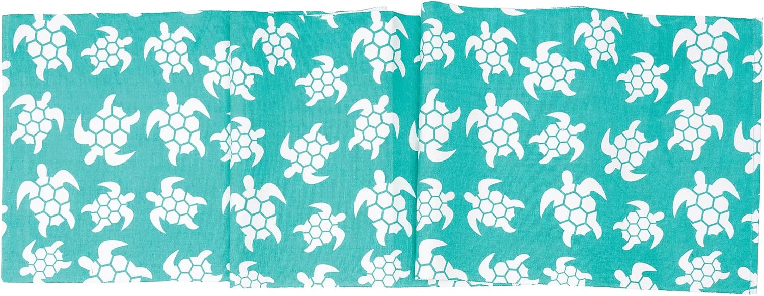 C&F Home Beachy Turtle Table Runner 13" x 72" 13" x 72" Blue
