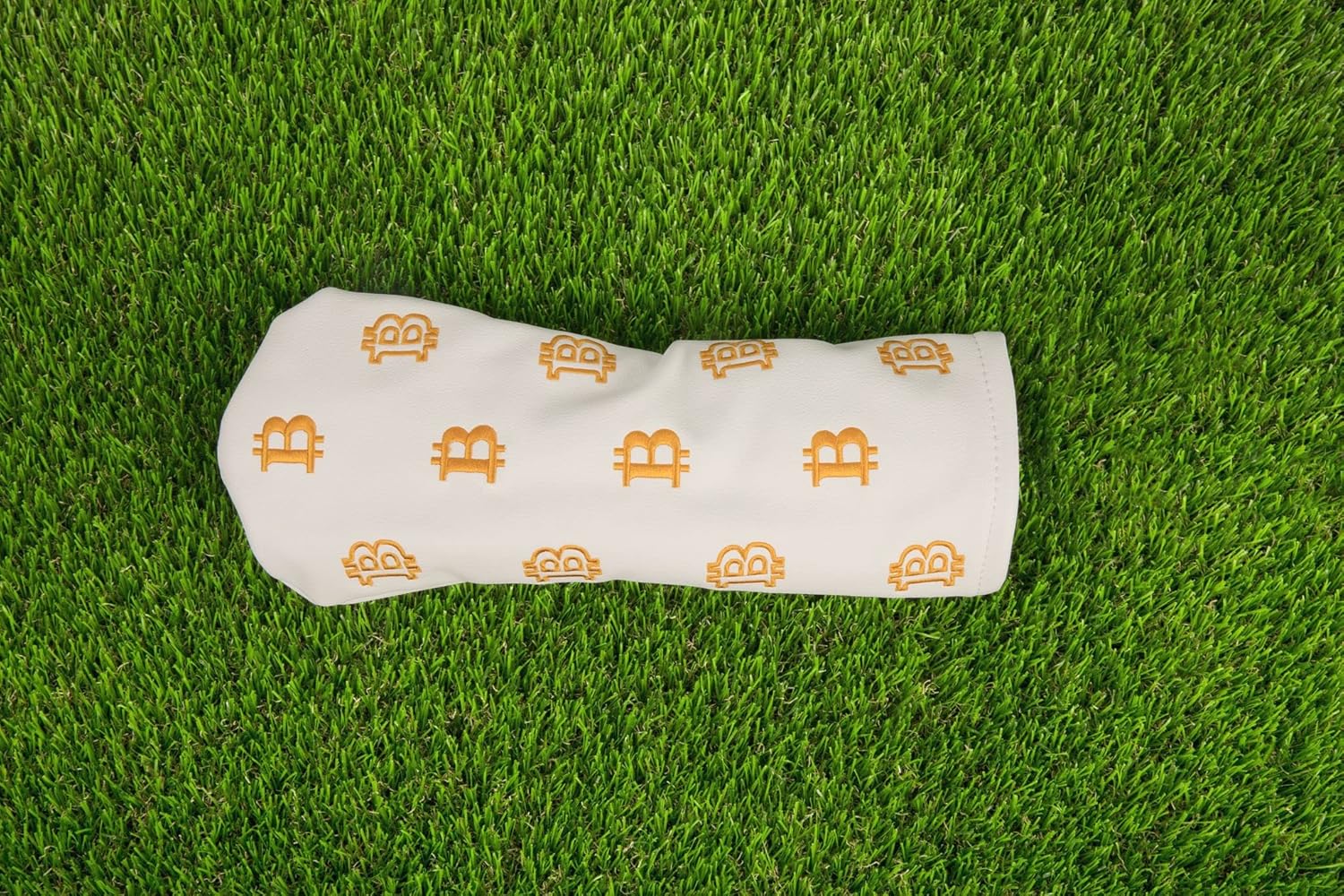 Bitcoin Golf Driver Headcover - Leather Golf Club Covers - HODL 21 Head Cover Golf Accessories