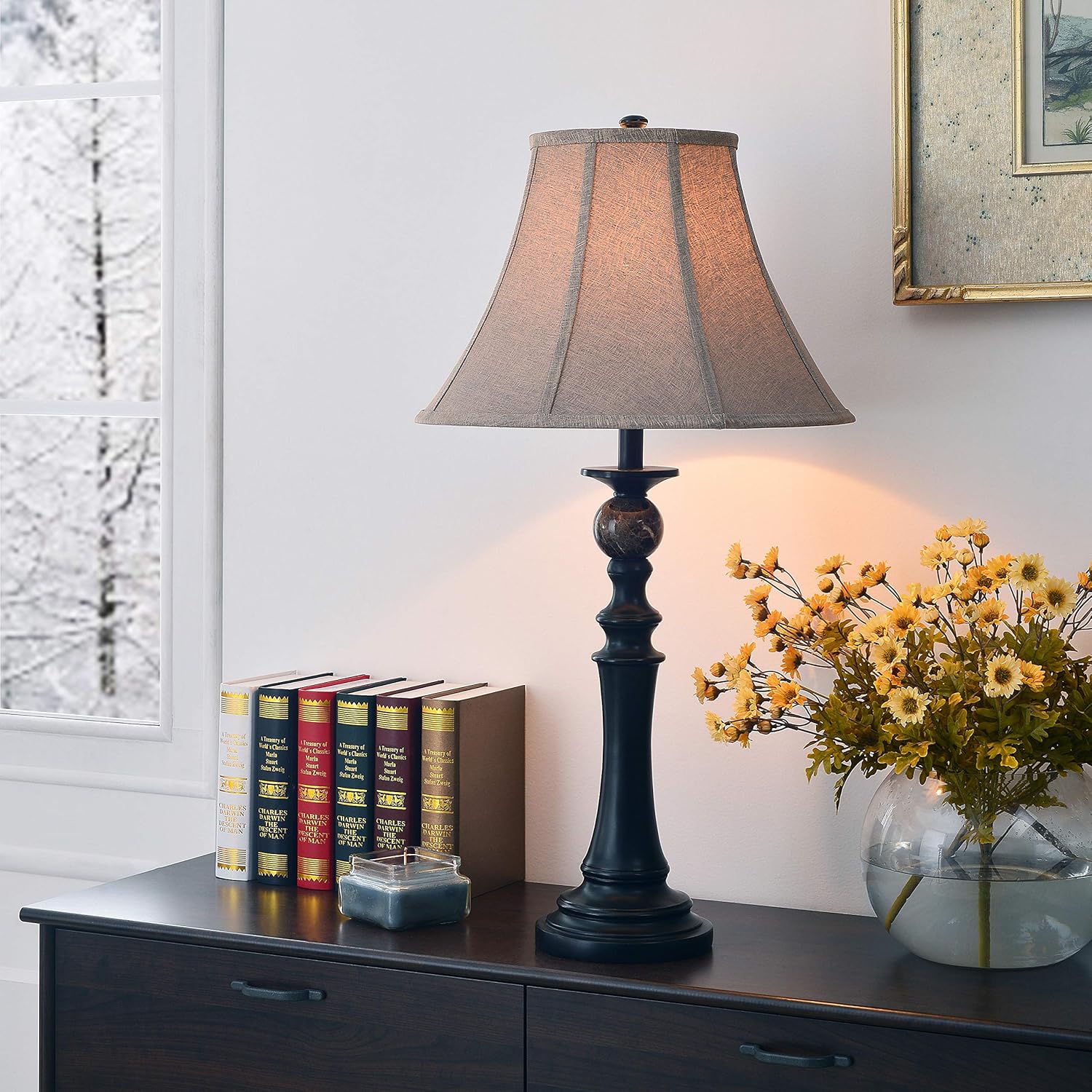 Buy 2 get 3 Kenroy Home Classic Table Lamp ,32 Inch Height, 17 Inch Diameter with Oil Rubbed Bronze Finish w/Natural Marble Accents Up To 40% OFF Kenroy Home Classic Table Lamp ,32 Inch Height, 17 Inch Diameter with Oil Rubbed Bronze Finish w/Natural Marble Accents